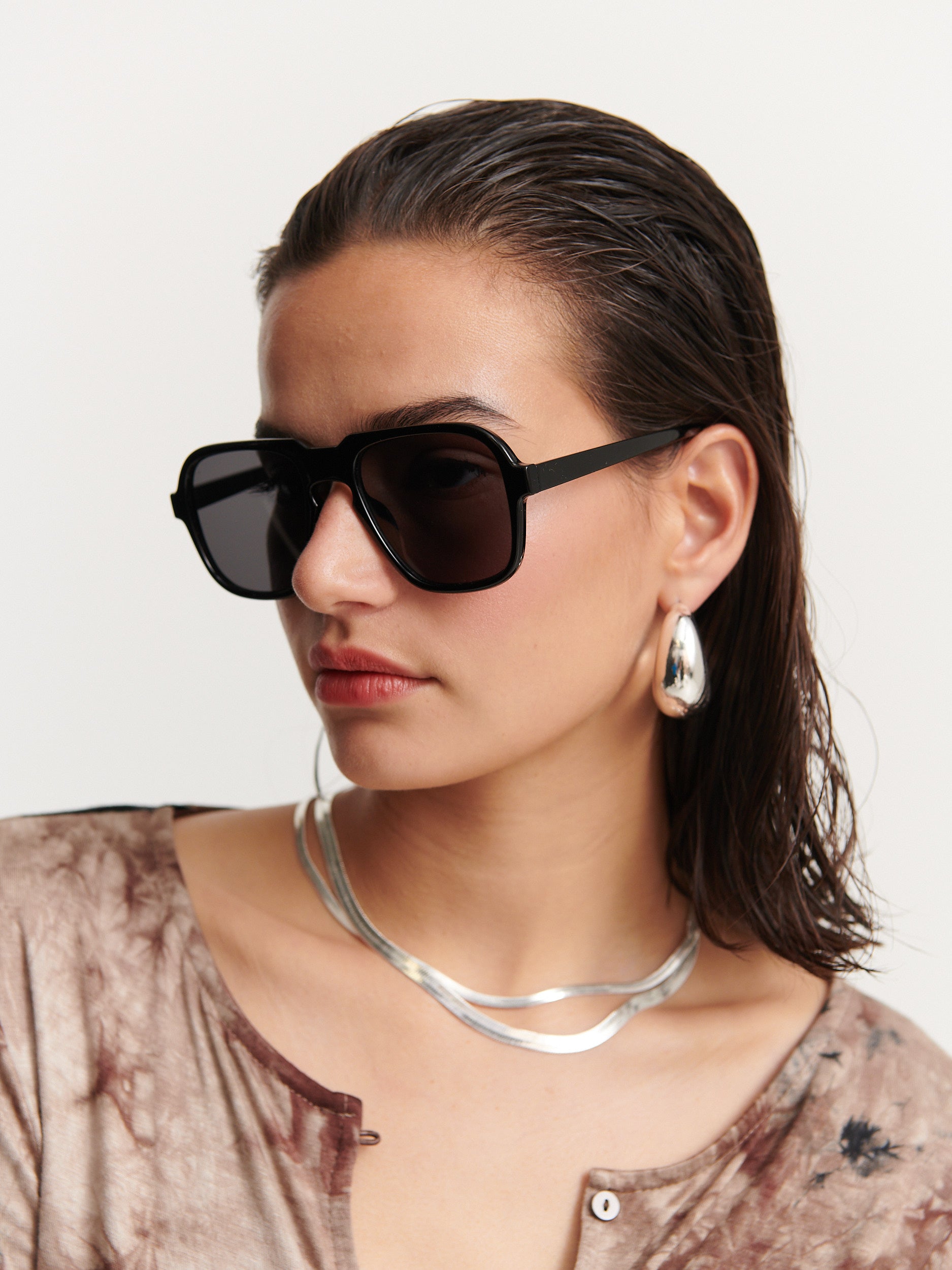 Anika Retro Frame Sunglasses (2col)