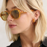 L&S Blanc Round Frame Sunglasses in Vintage Tort