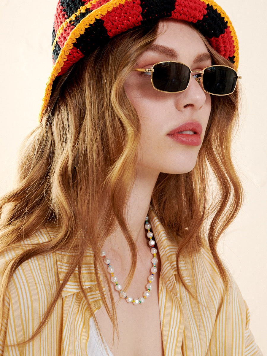 Britta Retro Metal Frame Sunglasses (3col)