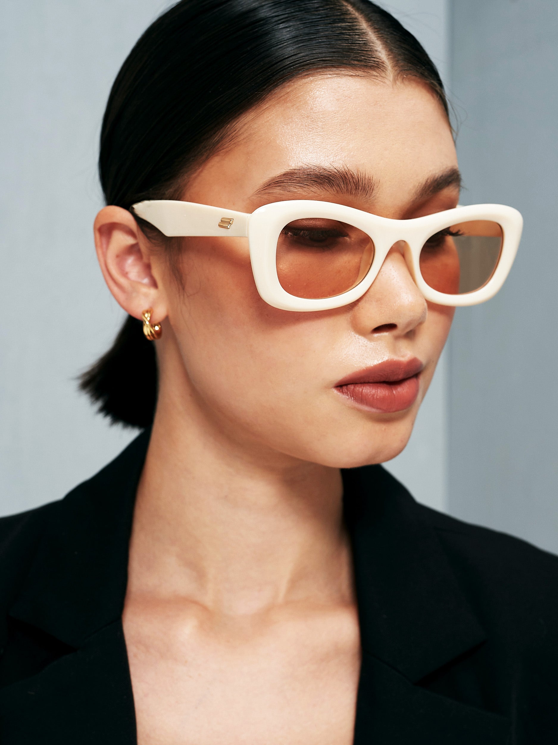 Tiarnie Retro Oval Sunglasses (2col)