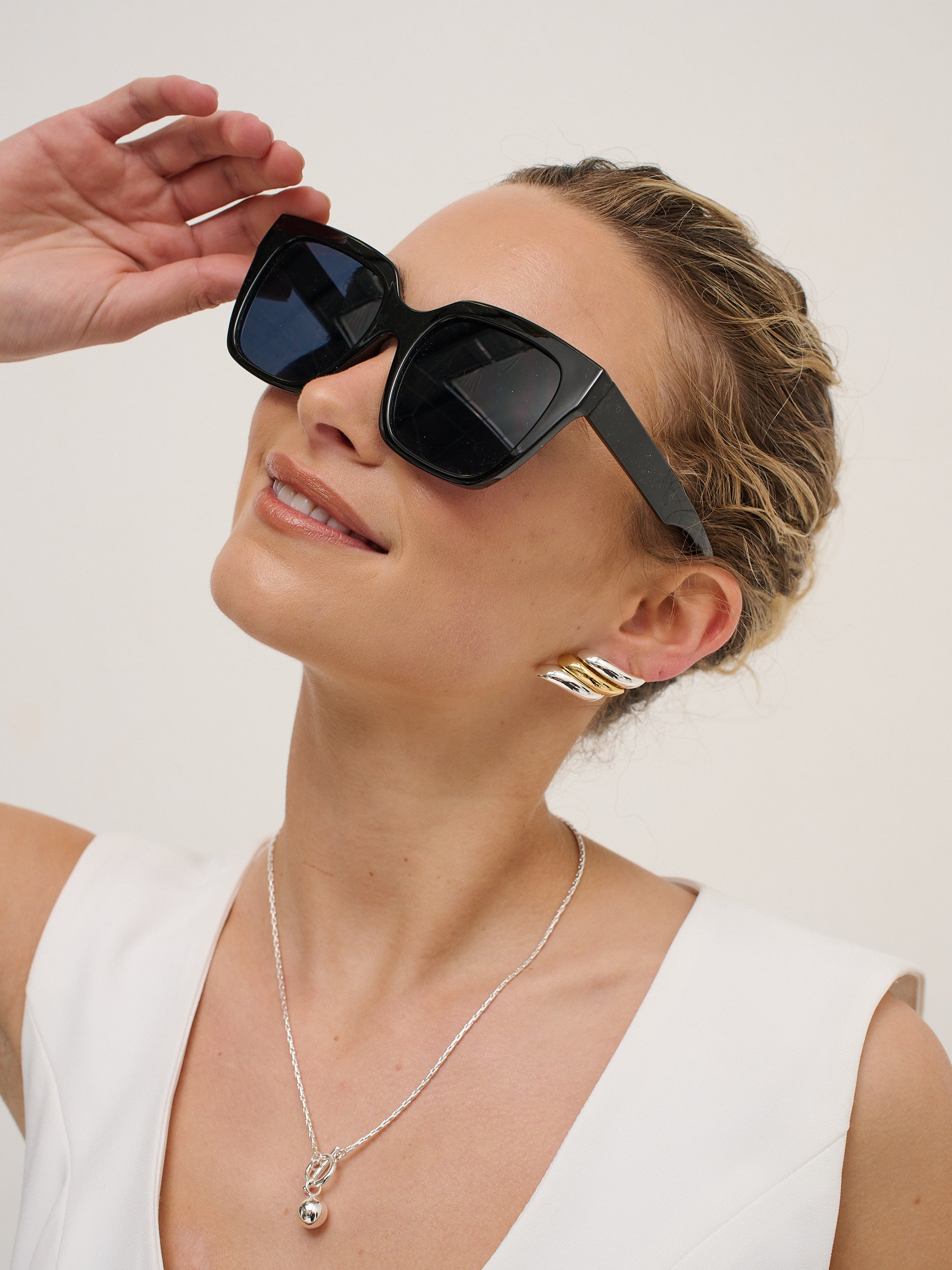 Maree Square Everyday Sunglasses in Black
