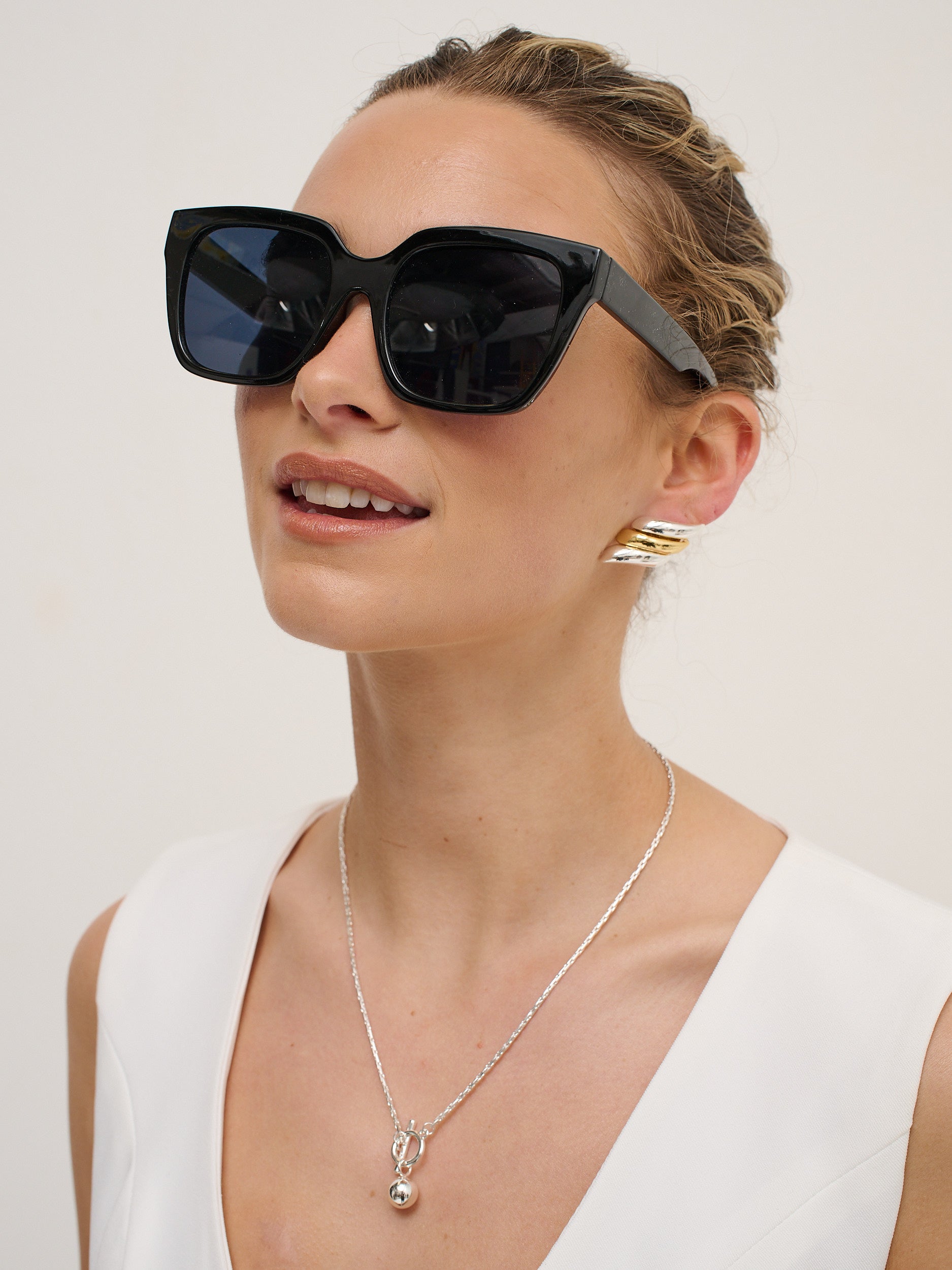 Maree Square Everyday Sunglasses in Black