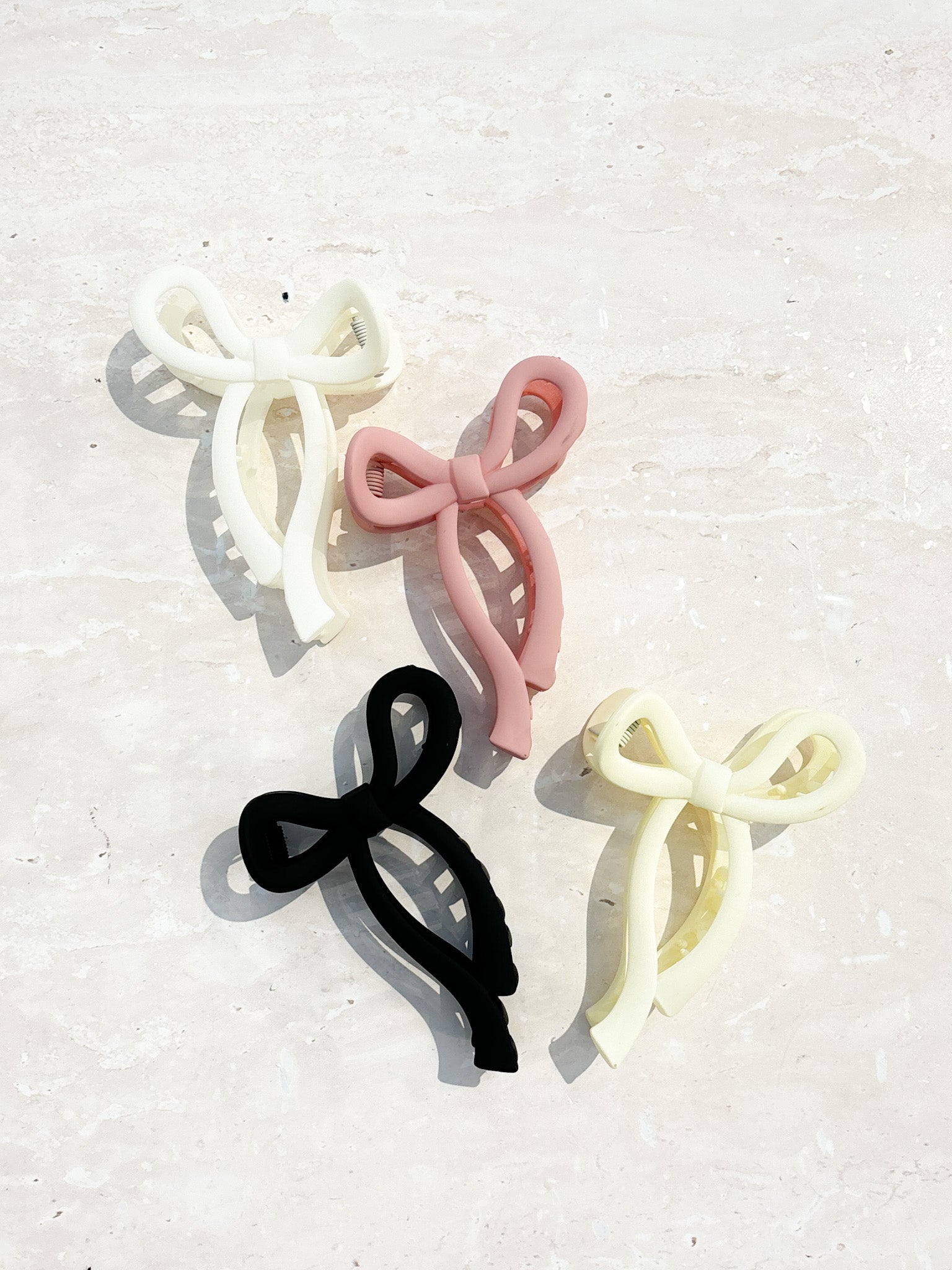 Romy Matte Bow Claw Clips (5col)