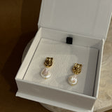 Messina Pearl 18K Gold Plated Earrings