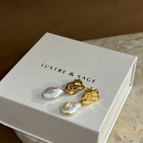 Messina Pearl 18K Gold Plated Earrings