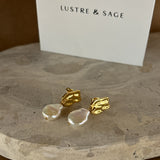 Messina Pearl 18K Gold Plated Earrings