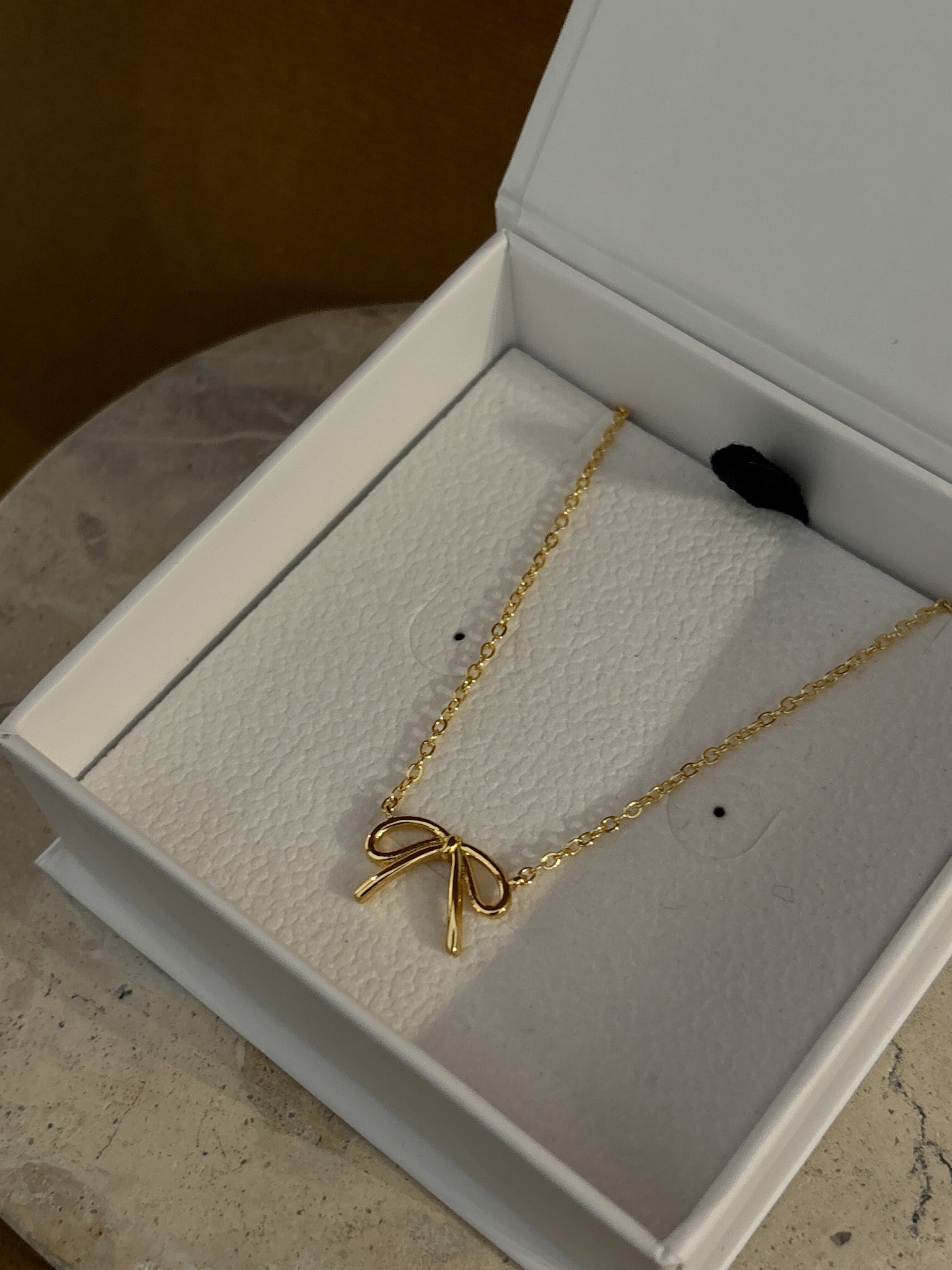 Carri Bow 18K Gold Plated Necklace