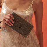 Mirror Bell Rhinestone Clutch