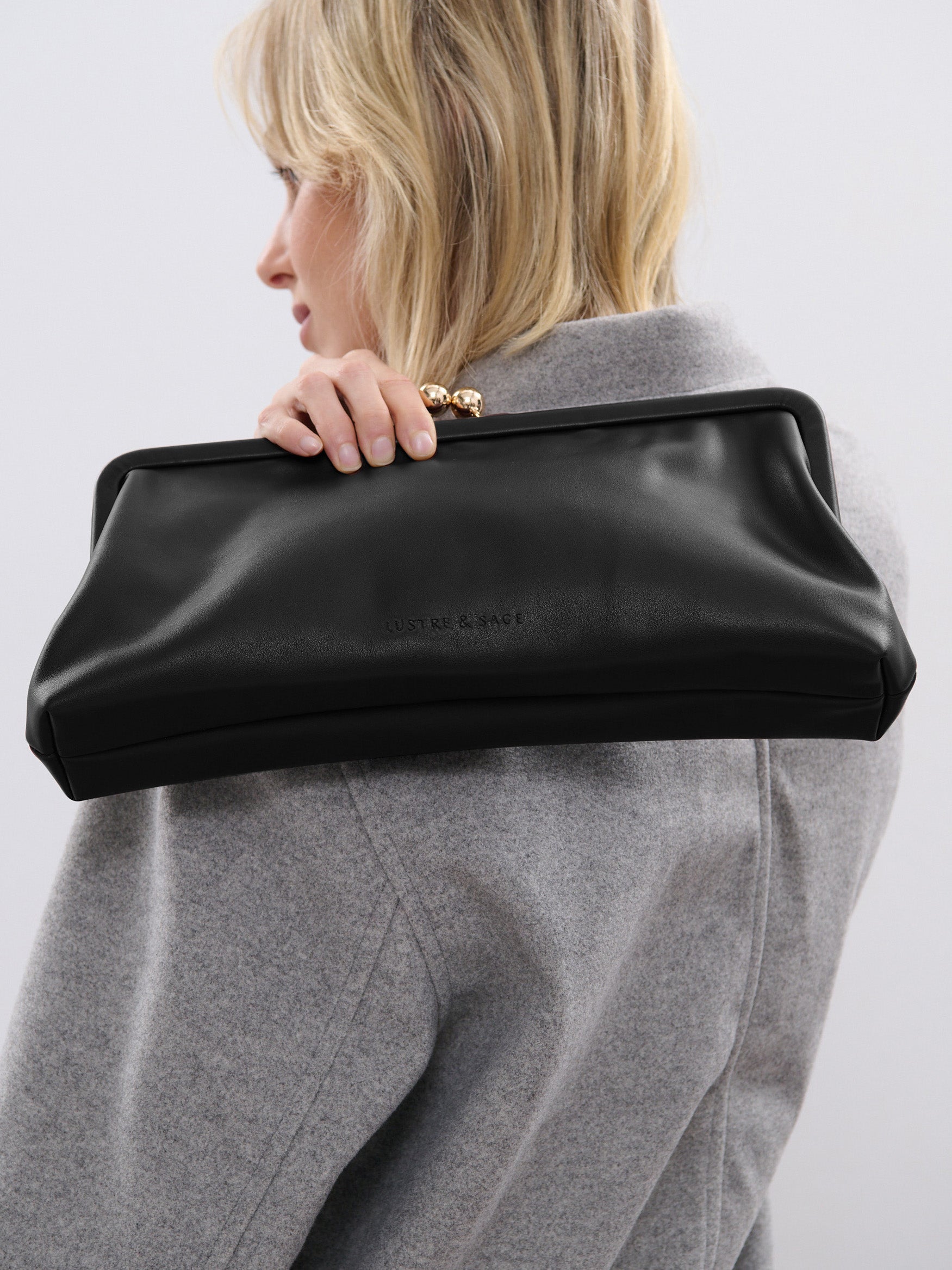 Lani Clutch Bag in Black