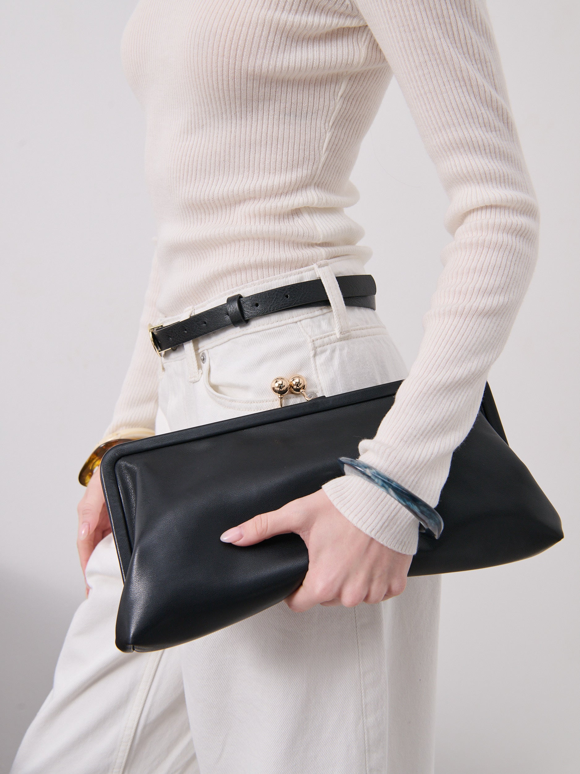 Lani Clutch Bag in Black