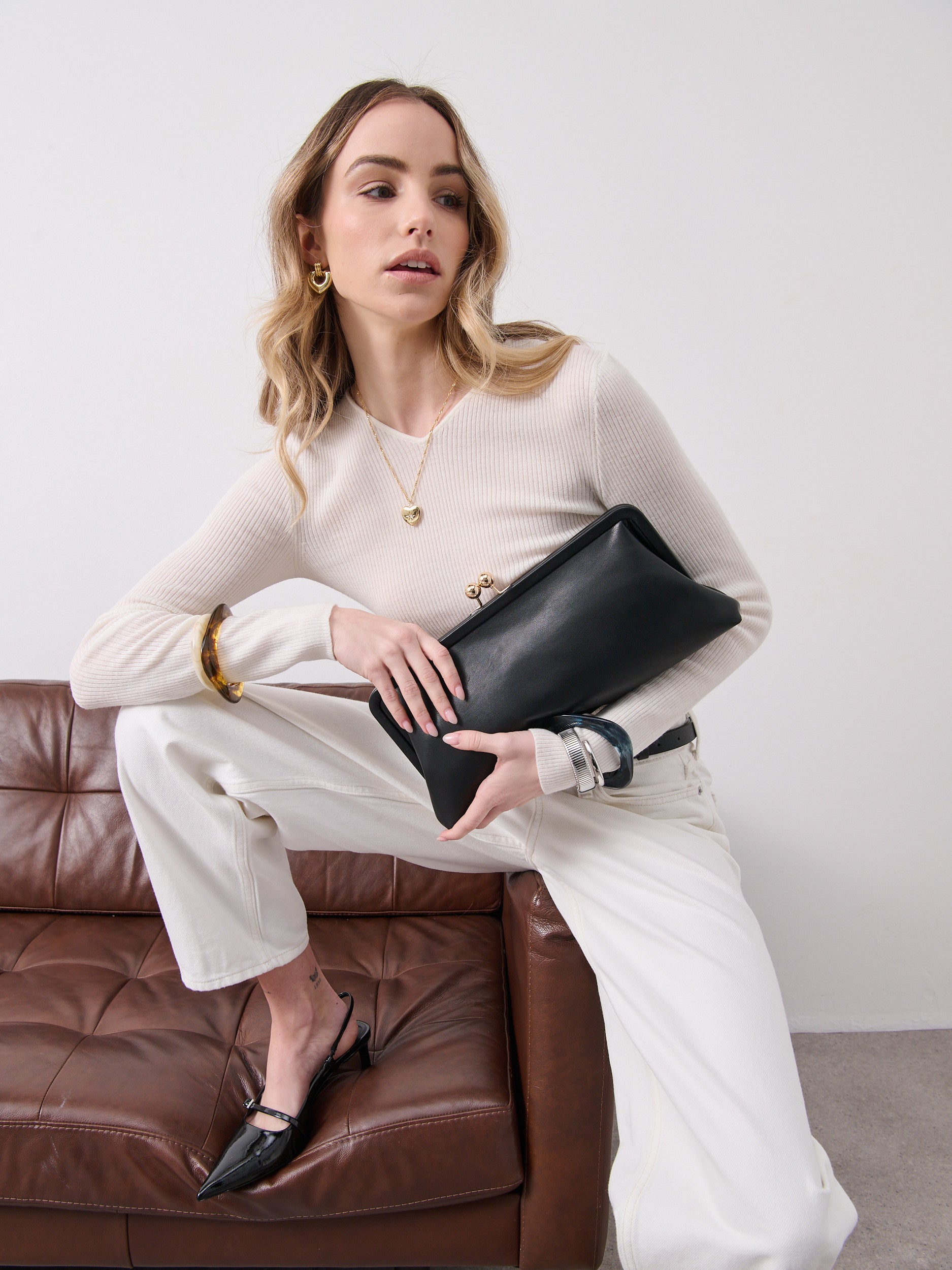 Lani Clutch Bag in Black