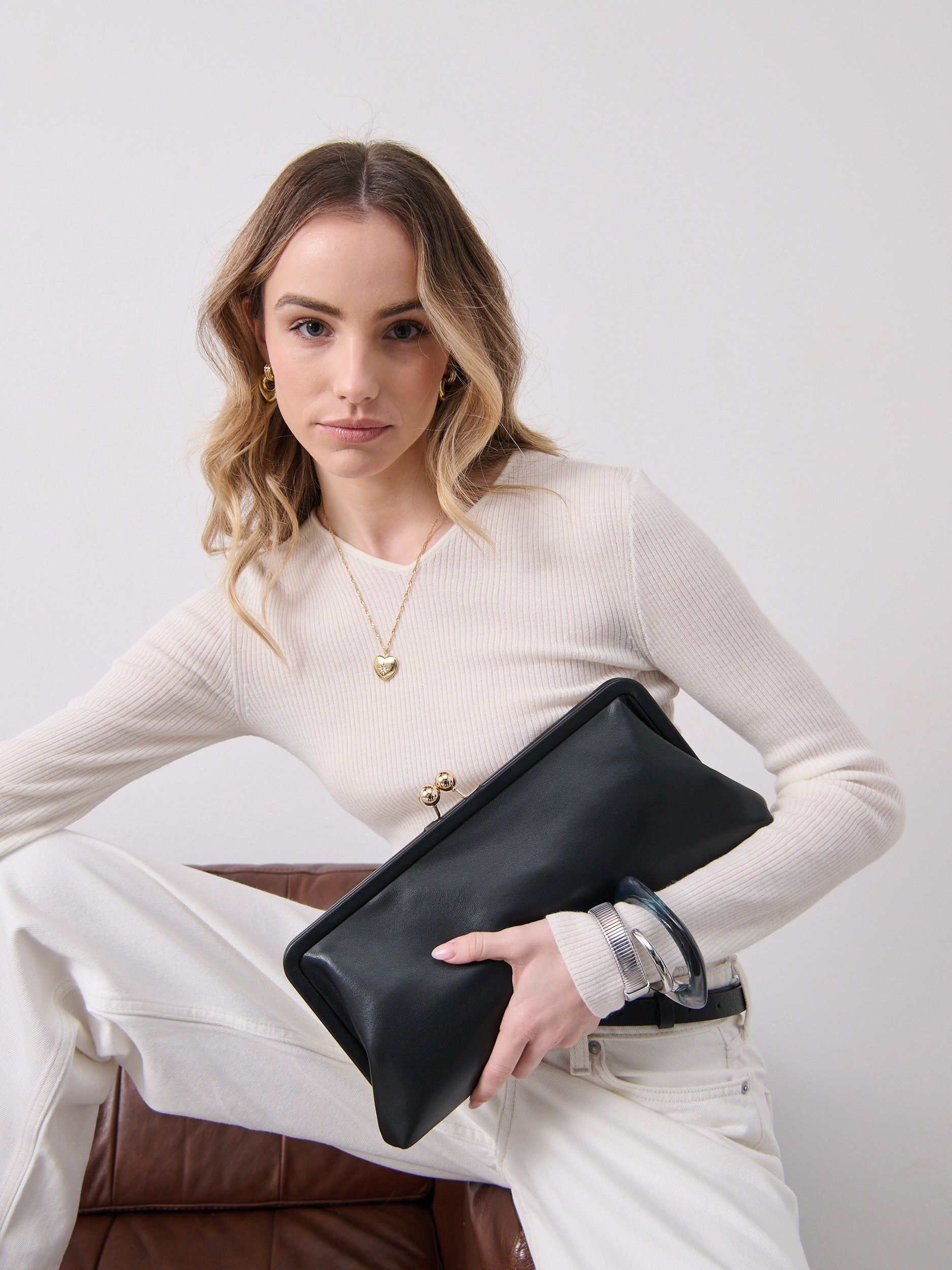 Lani Clutch Bag in Black