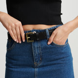 Half Square Basic Belt - Gold