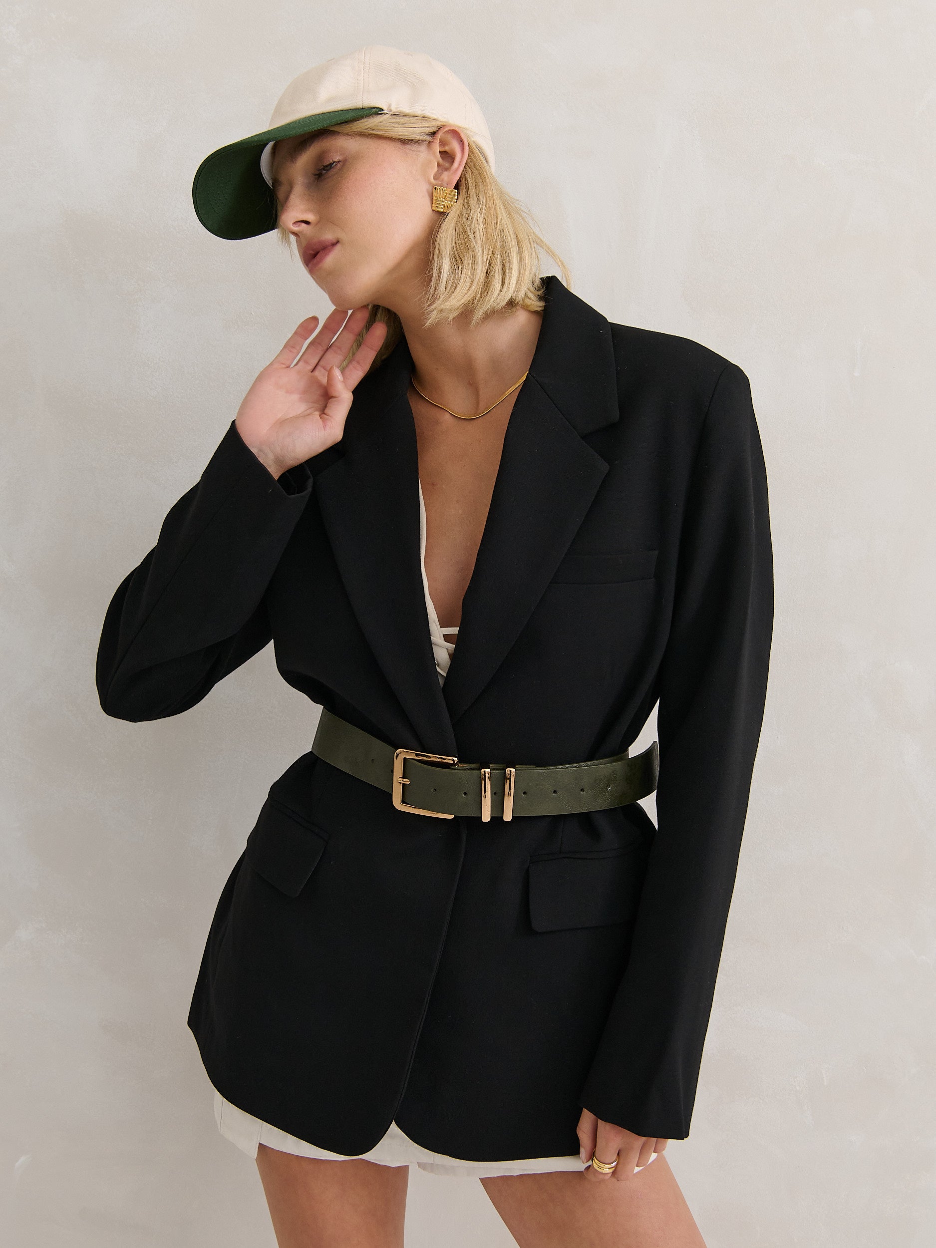 Nicki Colour Block Cotton Cap