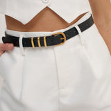 Eva Classic Buckle Belt in Black