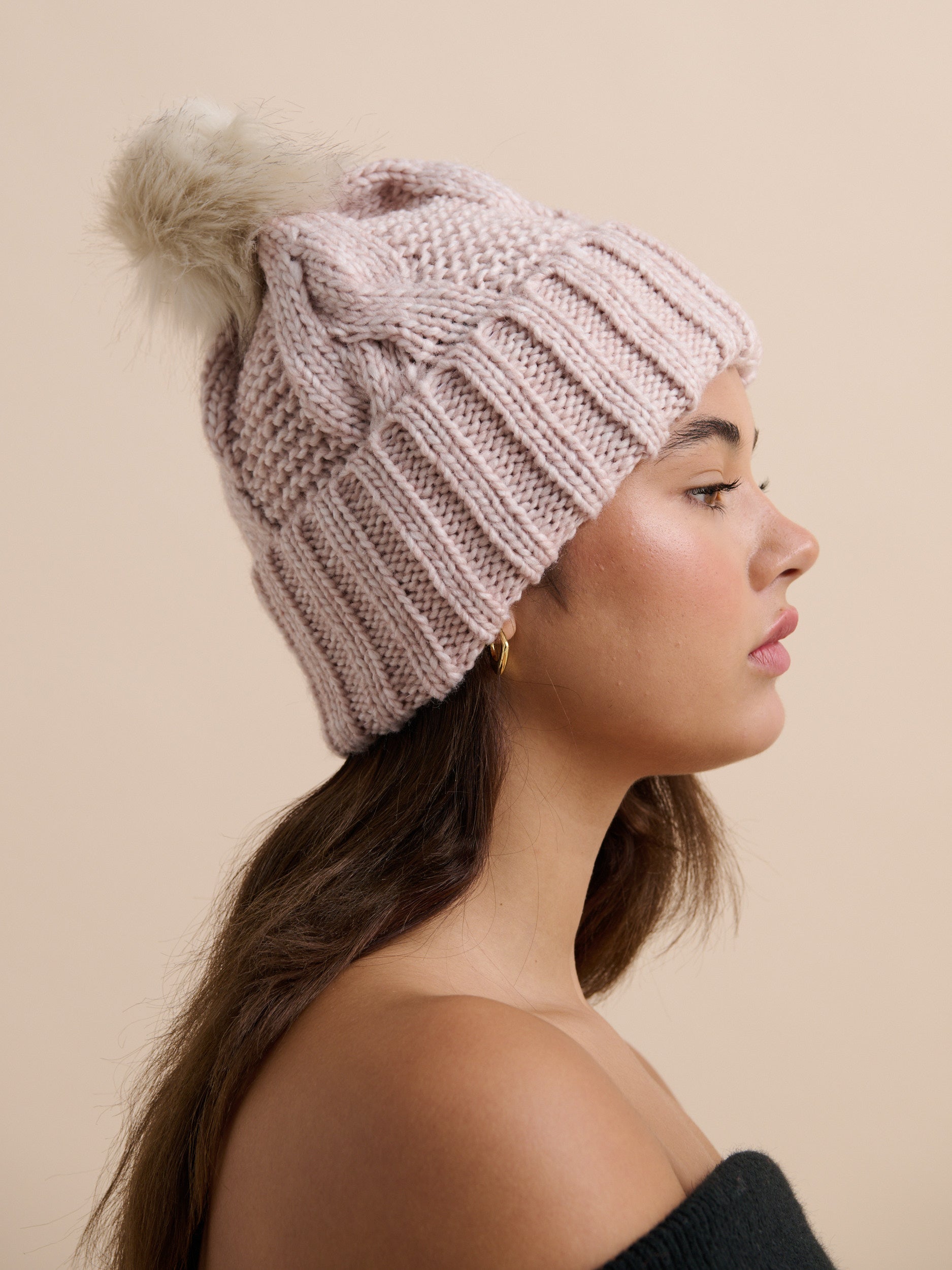 Ambrosia Chunky Knit Beanie (2col)
