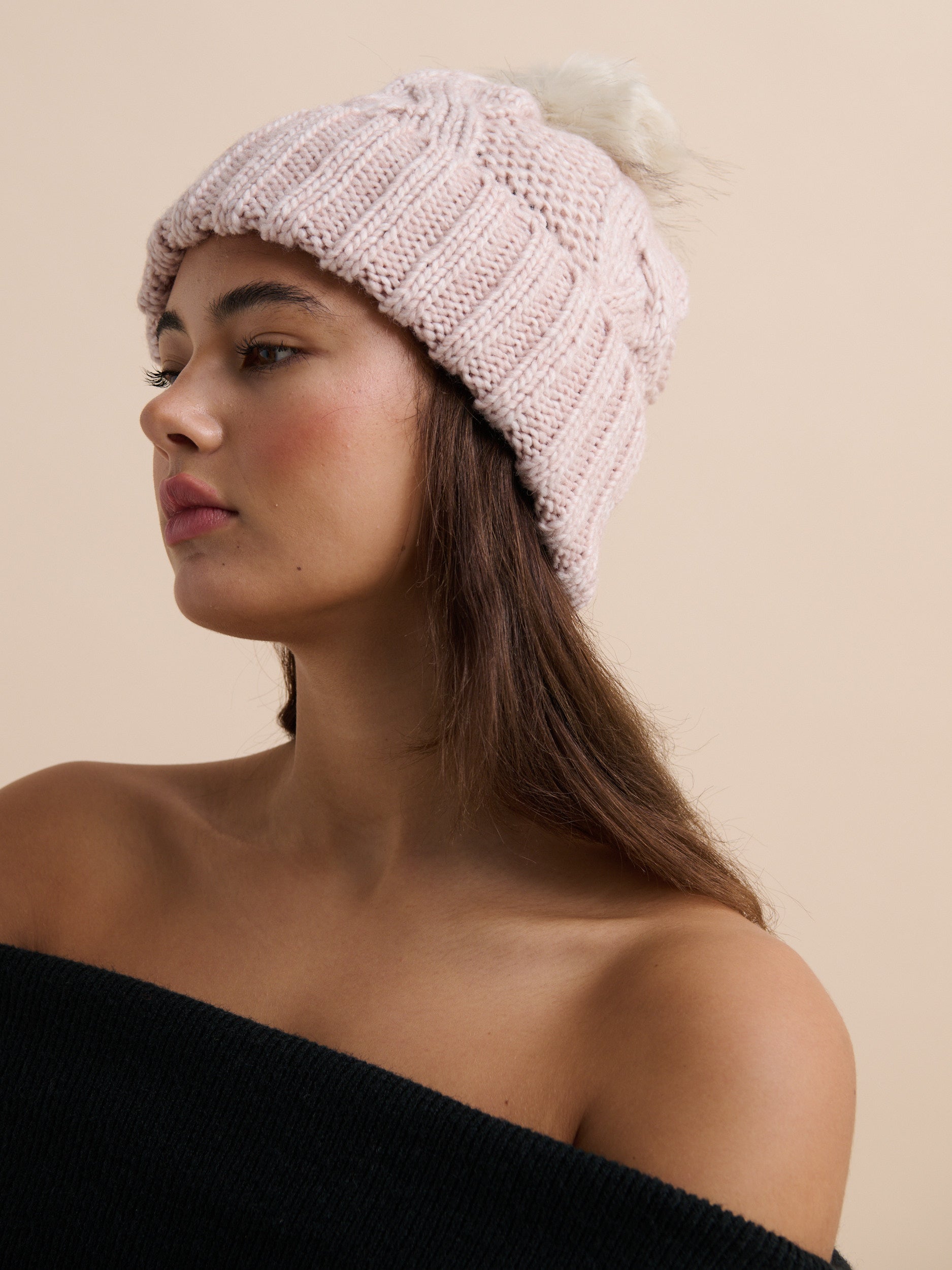 Ambrosia Chunky Knit Beanie (2col)
