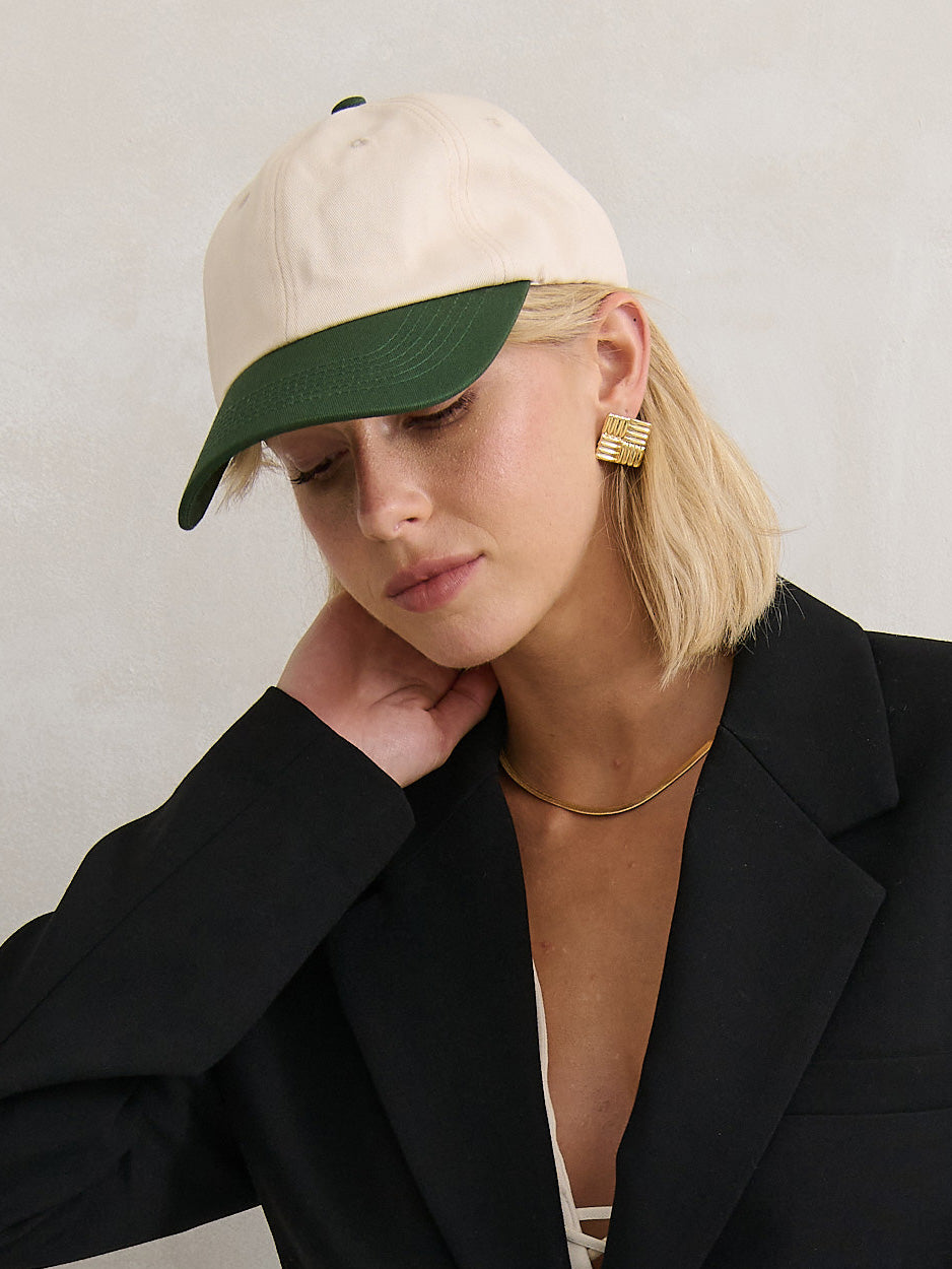 Nicki Colour Block Cotton Cap