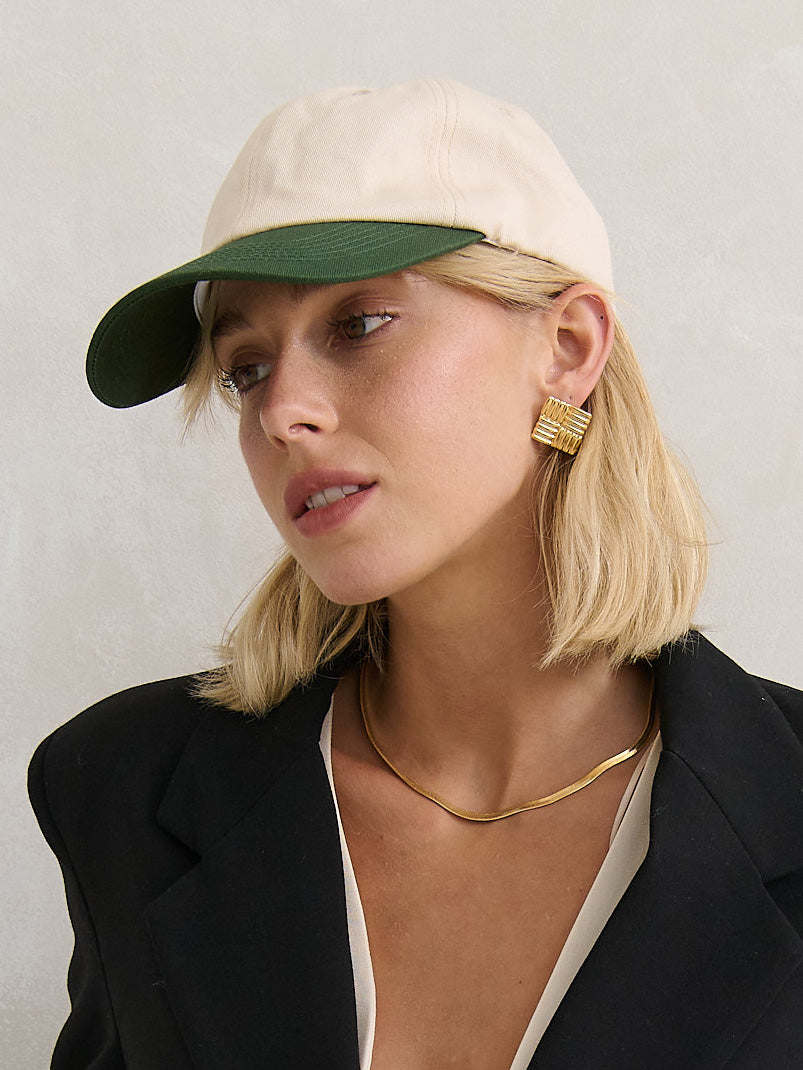 Nicki Colour Block Cotton Cap
