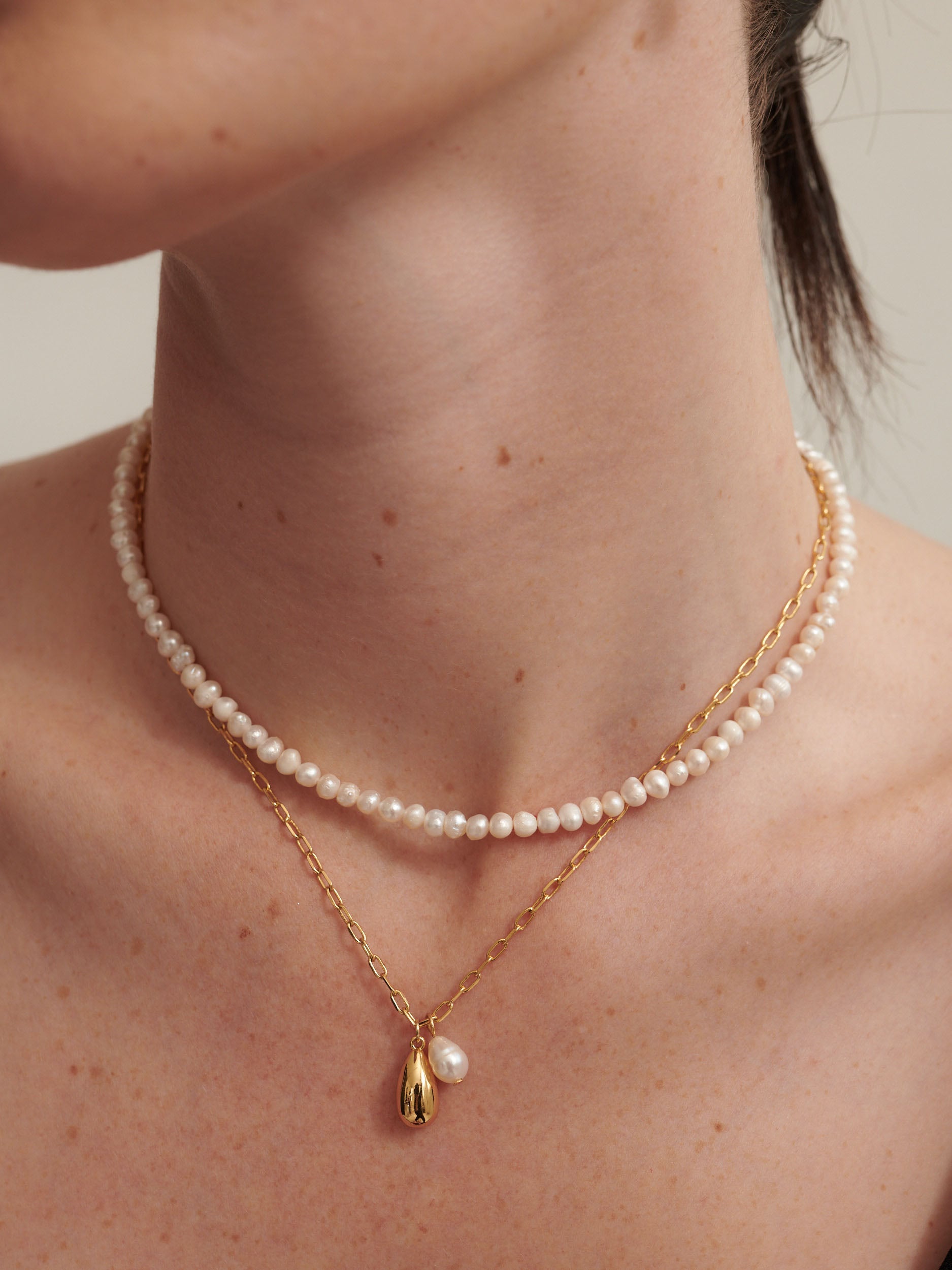 [Restocked] Freshwater Pearl Gold Plated Choker