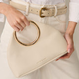 Hailey Statement Handle Bag in White