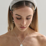 Diamond Pearl Beads Statement Headband