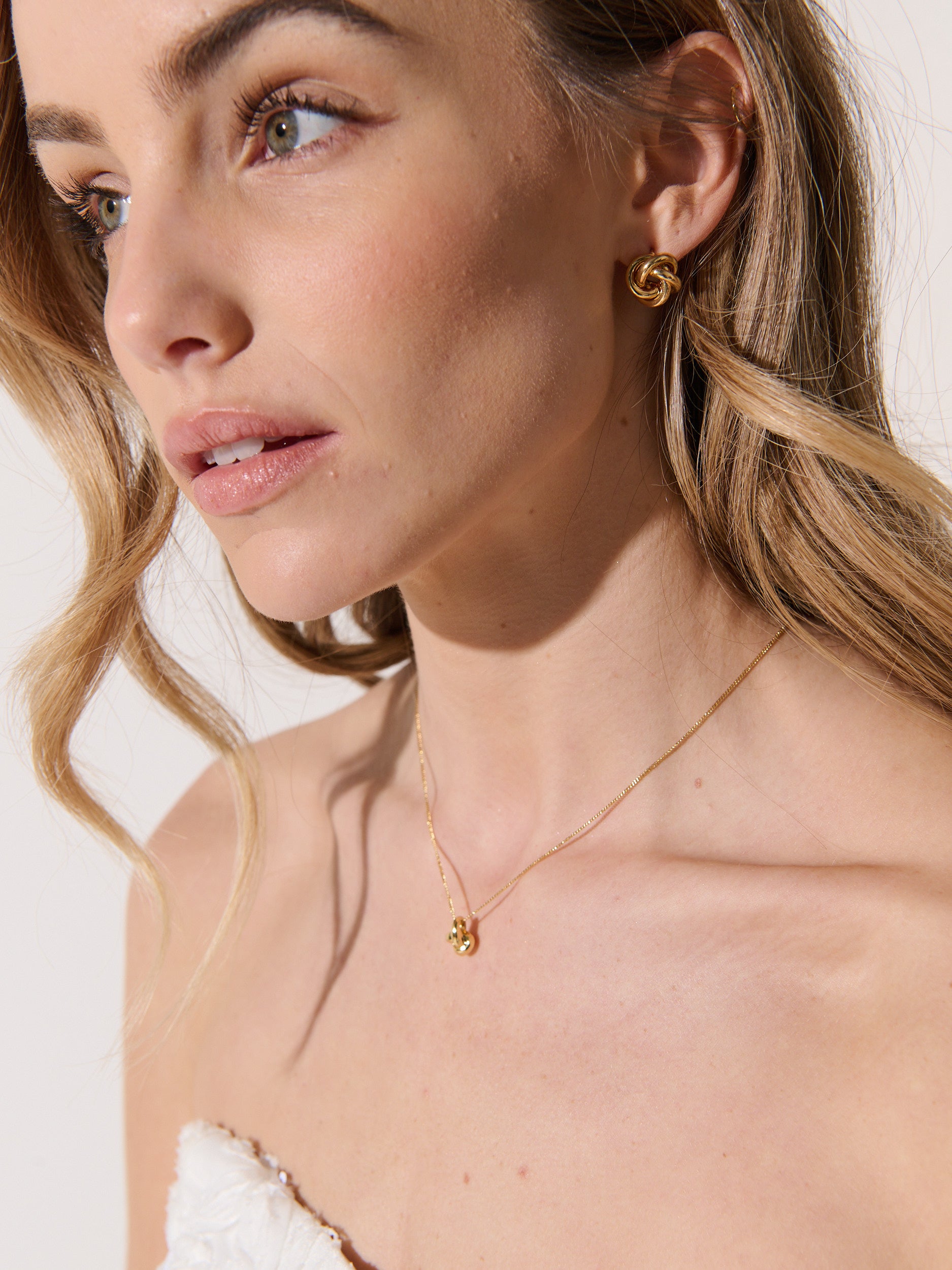 Petit Knot 18K Gold Plated Necklace