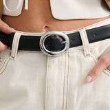 Molly Everyday Belt in Black/Silver