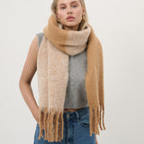 Caramel Duotone Fluffy Scarf