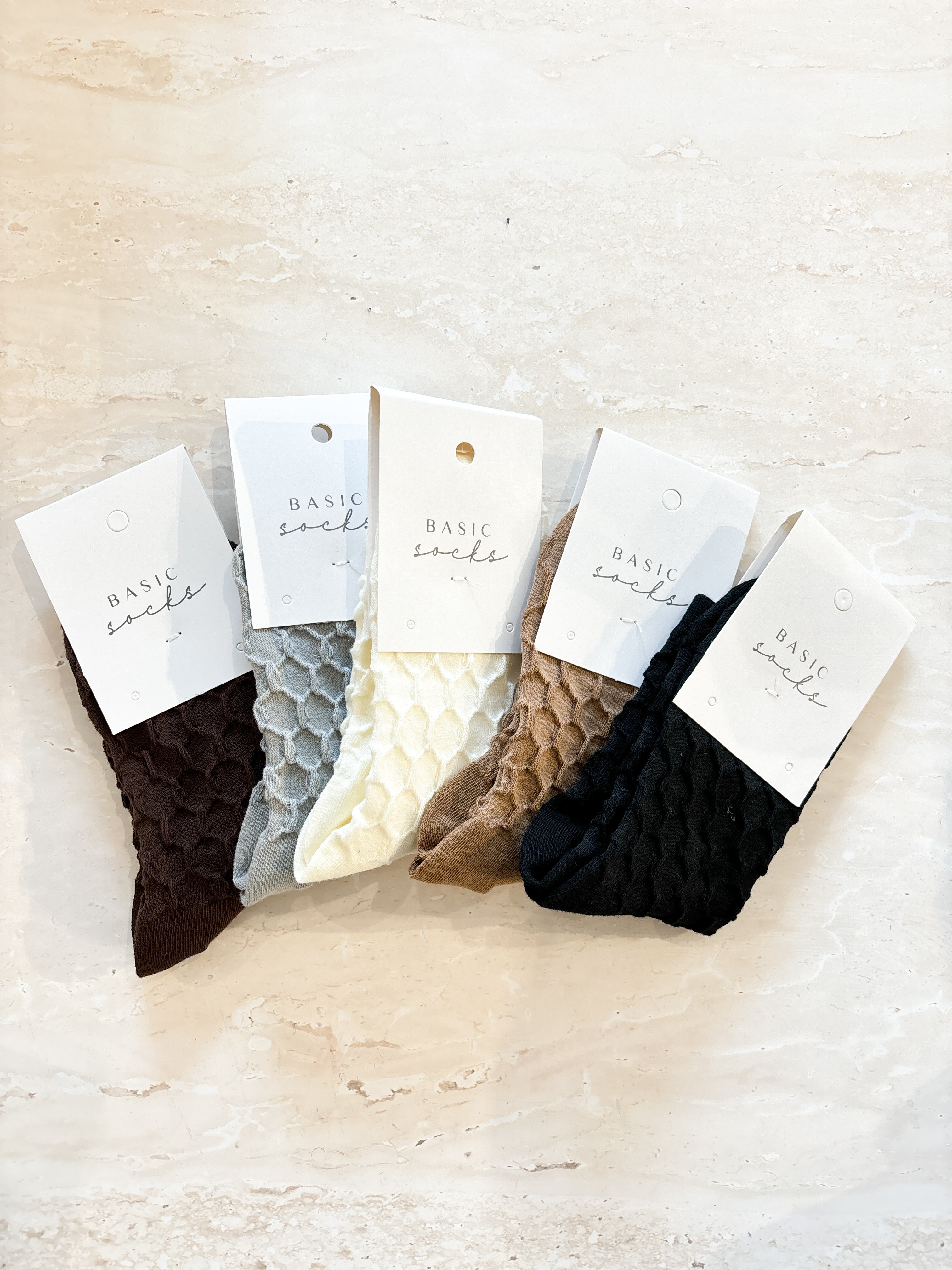 Hive Textured Winter Socks (5col)