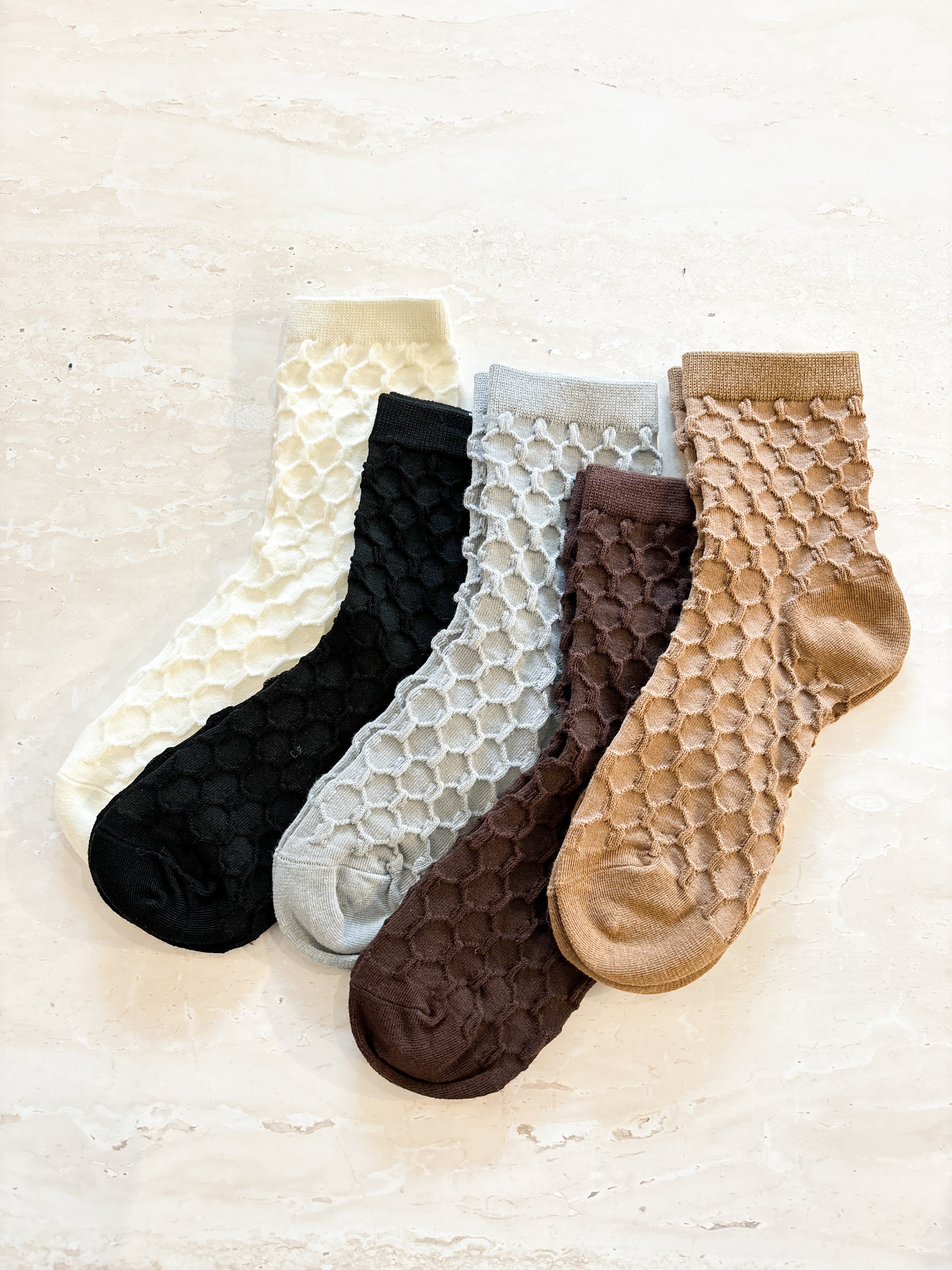 Hive Textured Winter Socks (5col)