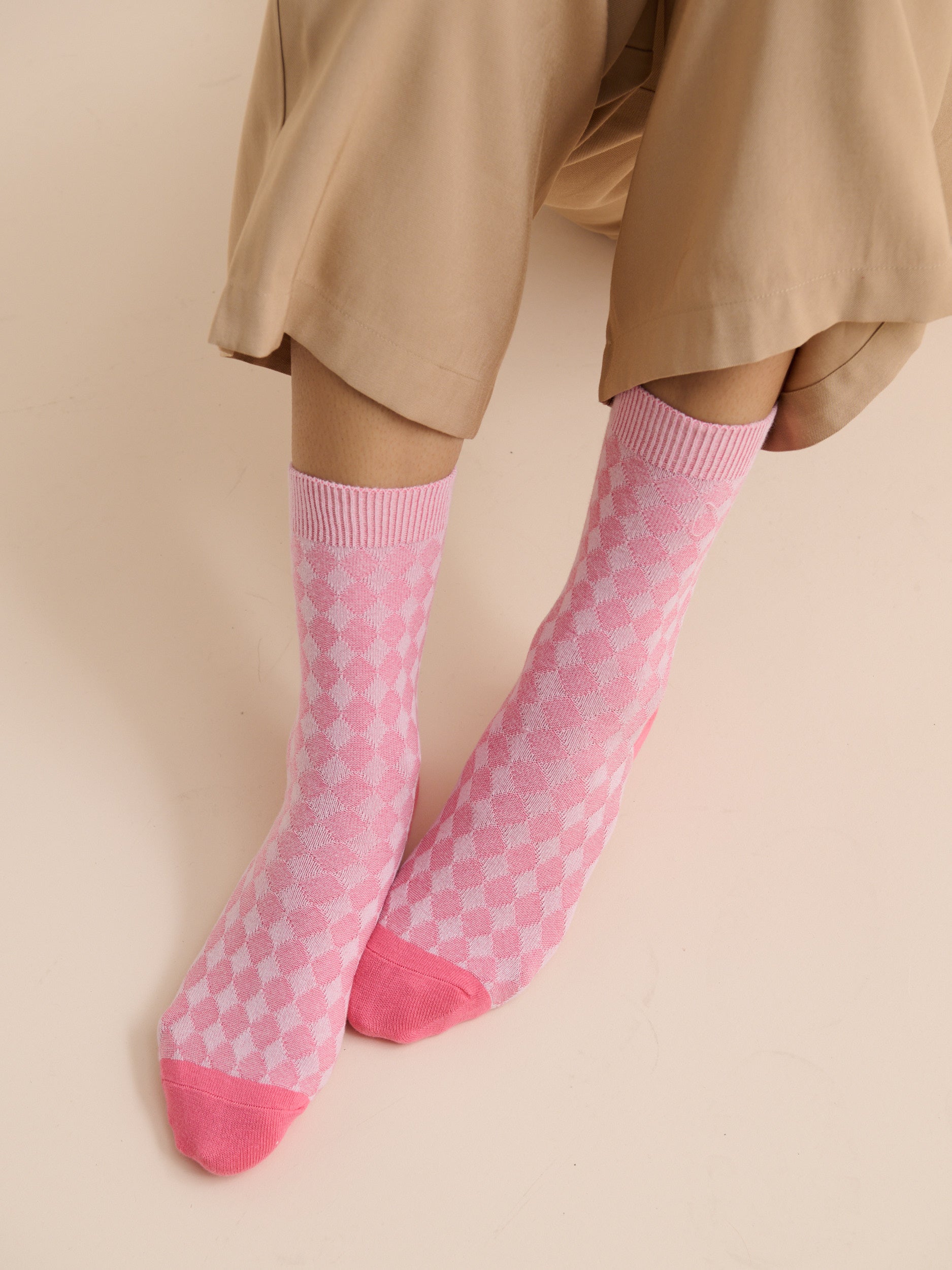 Maison Diamond Crew Socks