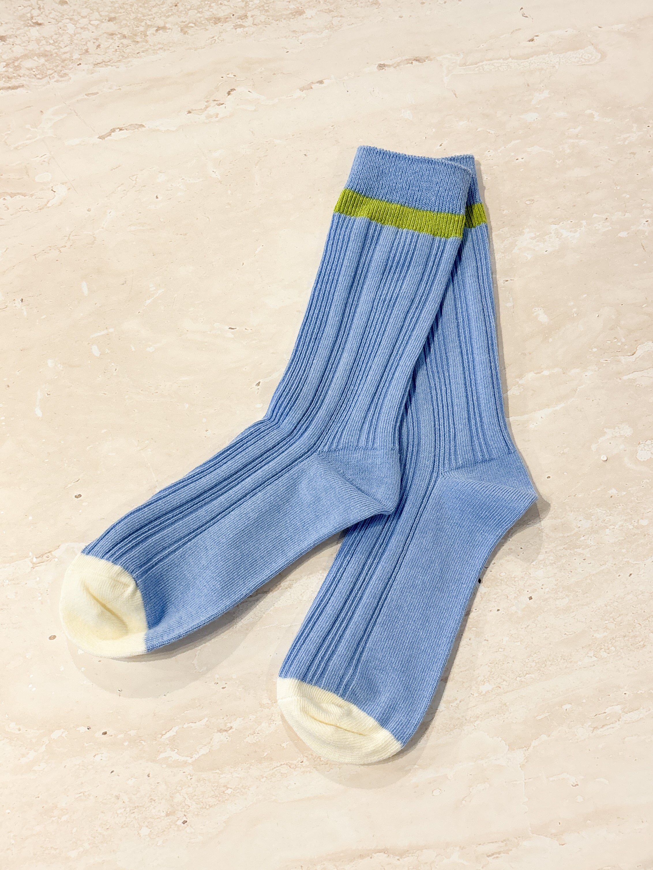 Sports Milky Rib Crew Socks