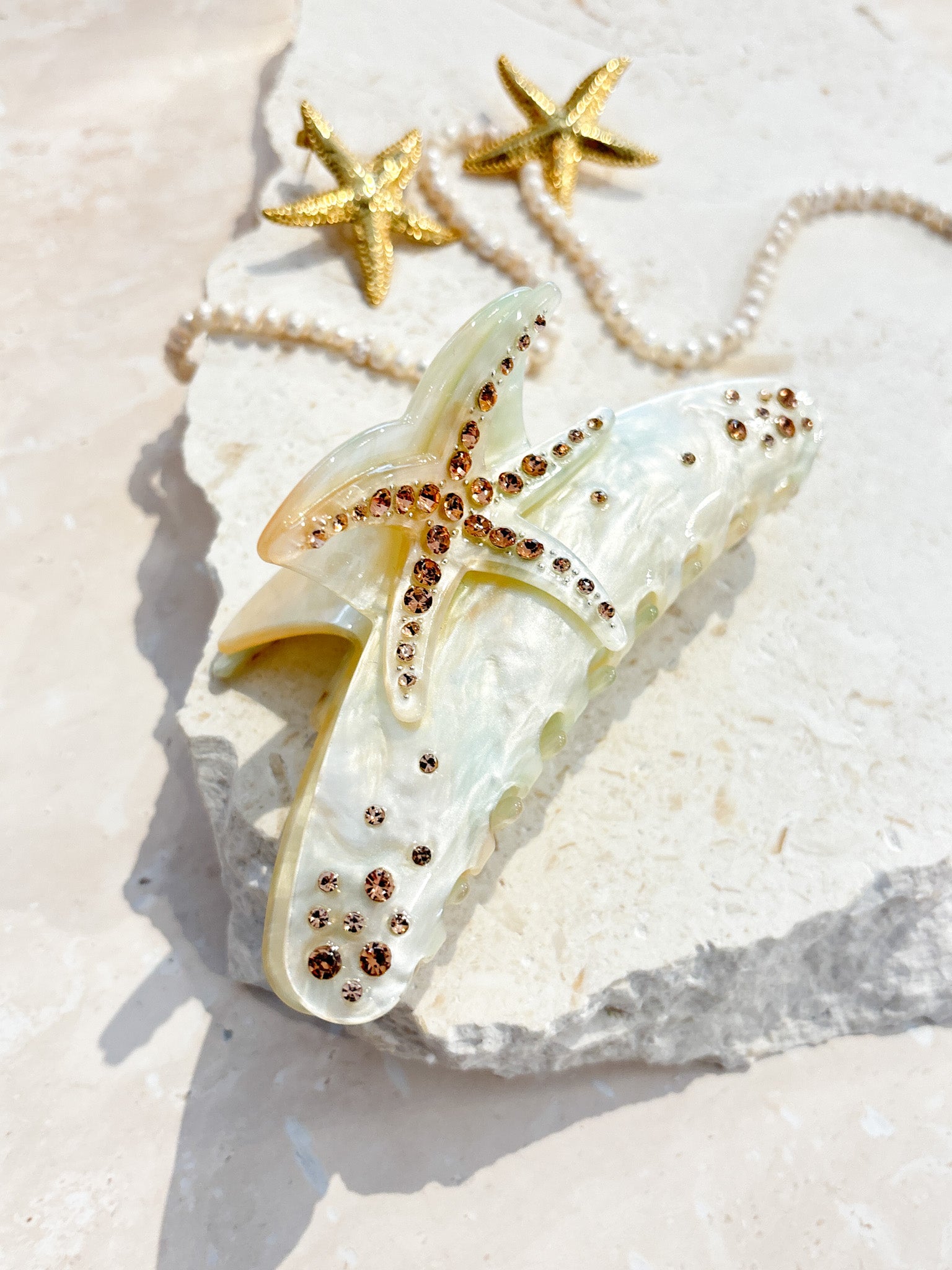 Starfish Summer Hair Claw Clip