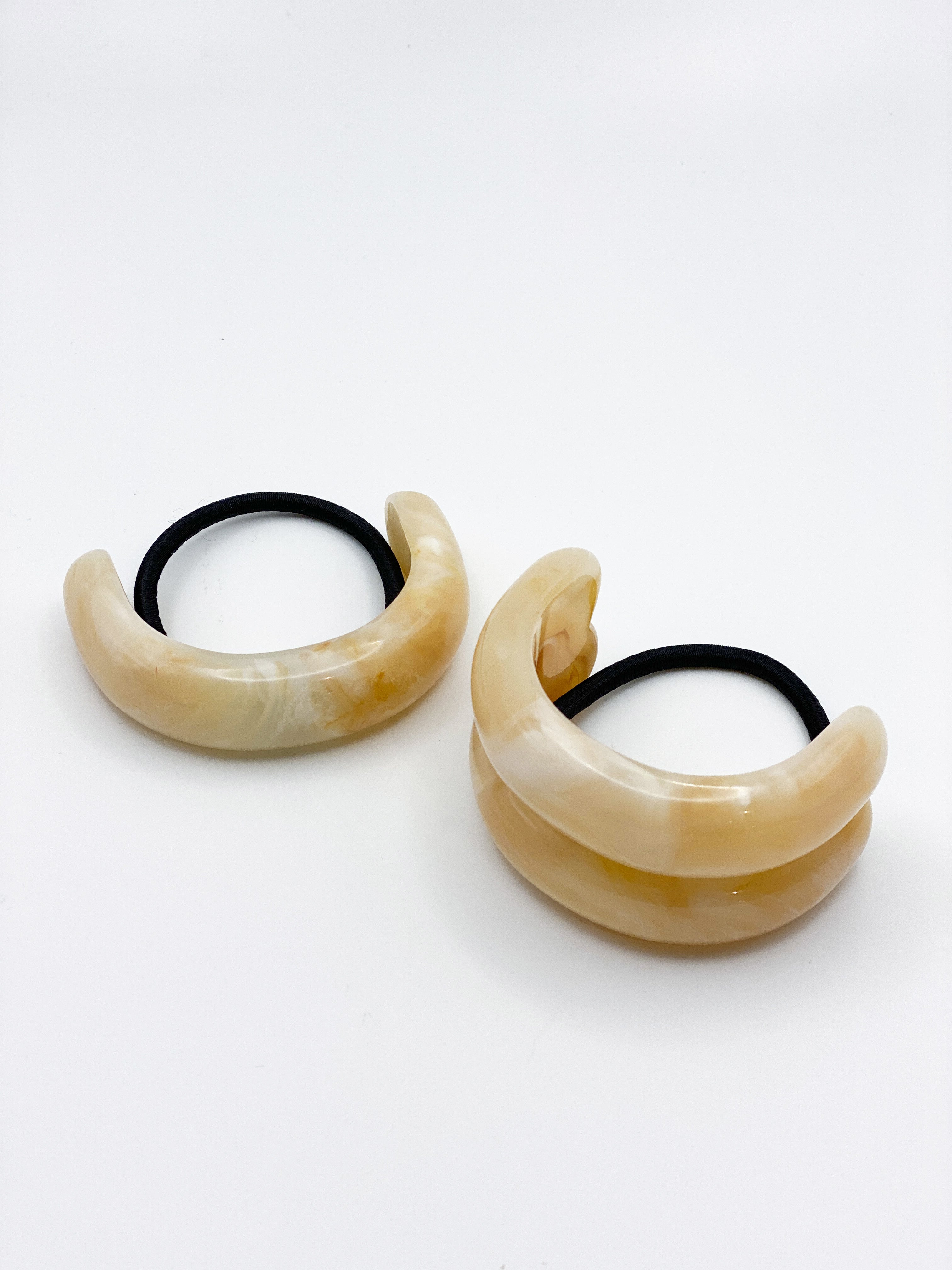 Double Crescent Hair Cuff Tie (2col)