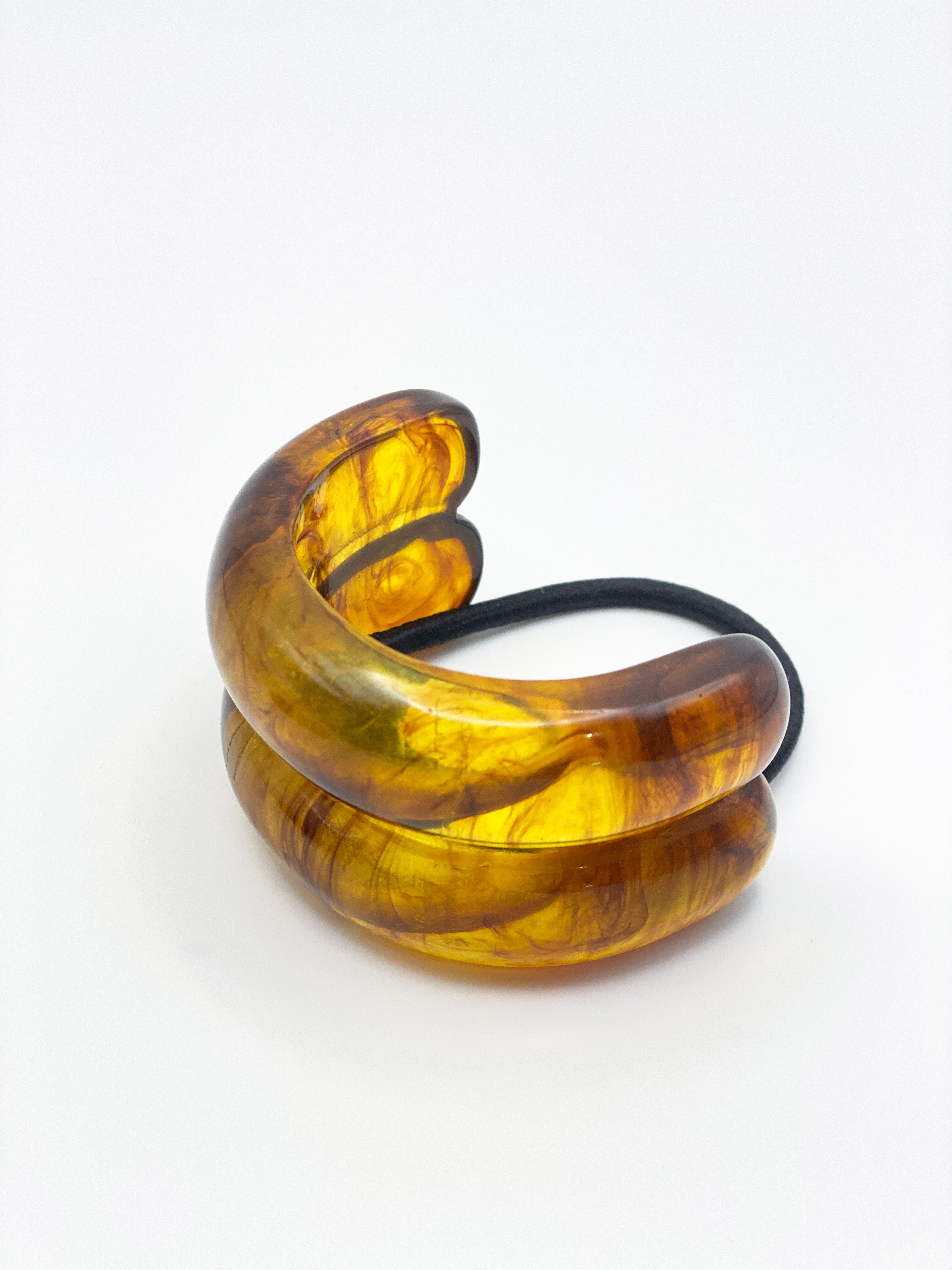 Double Crescent Hair Cuff Tie (2col)
