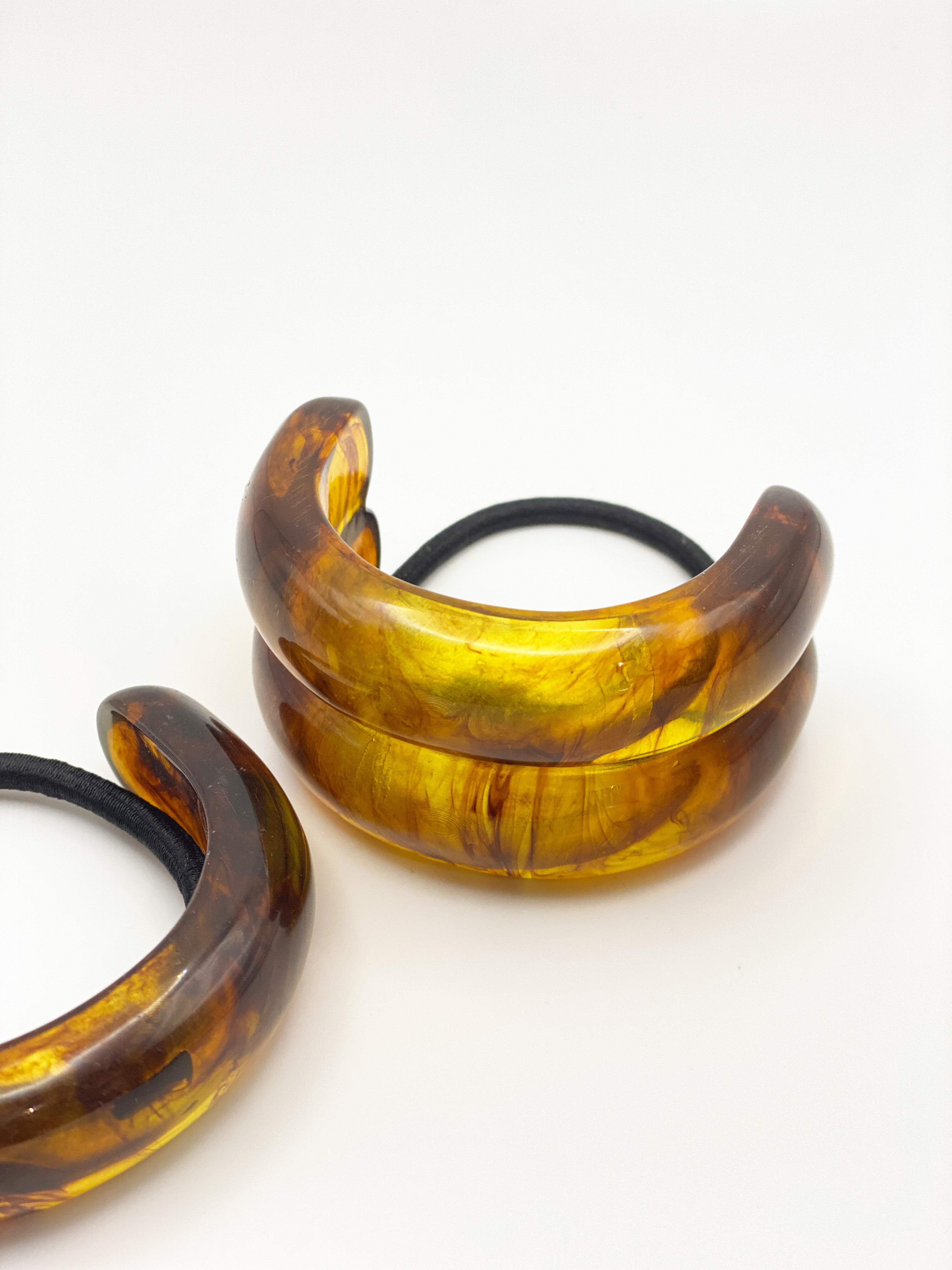 Double Crescent Hair Cuff Tie (2col)