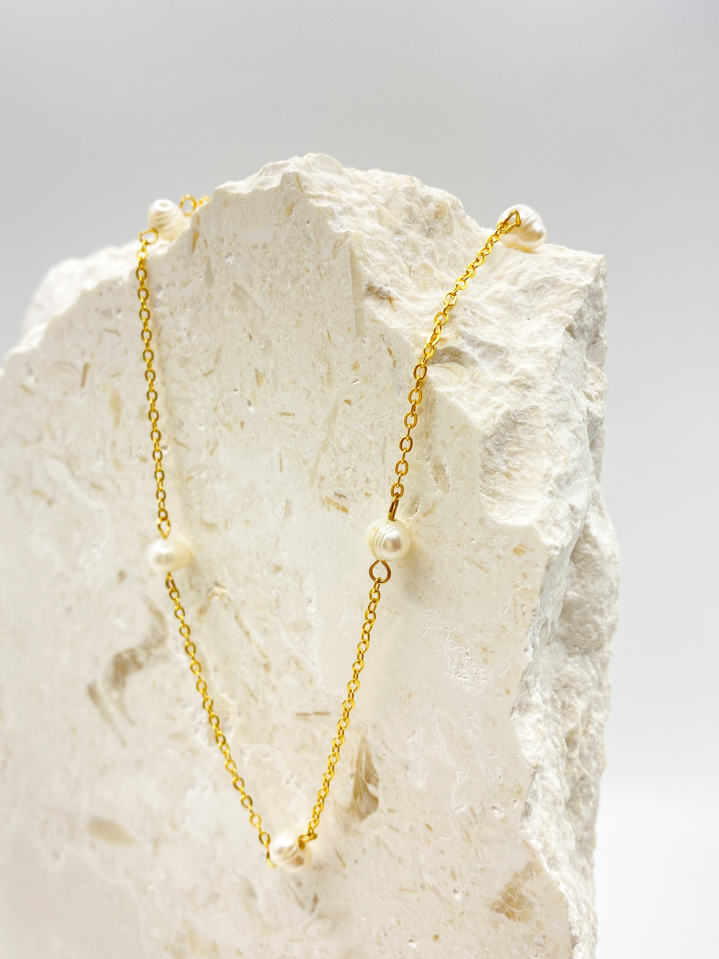 Ally Pearl 18K Gold Plated Necklace