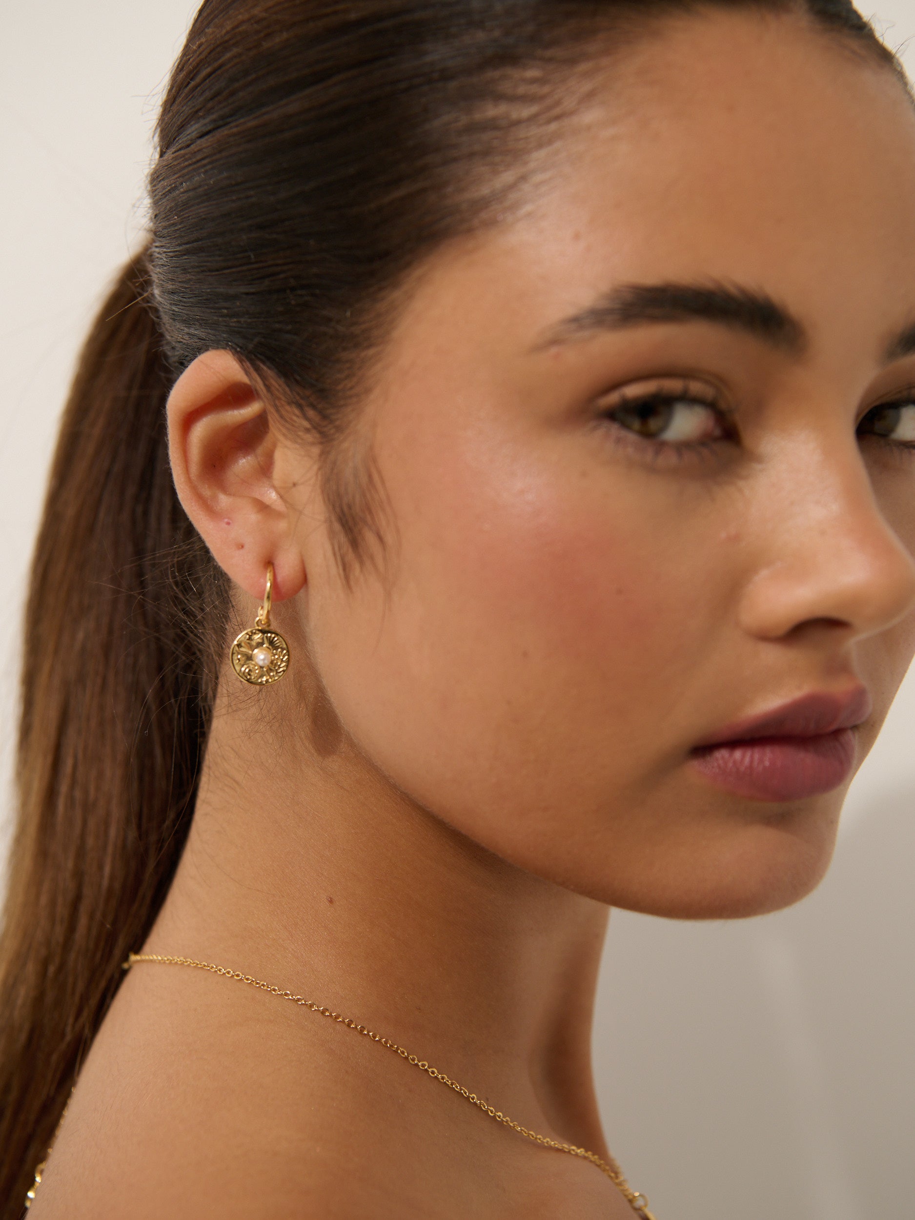 Millia 18K Gold Plated Coin Earring