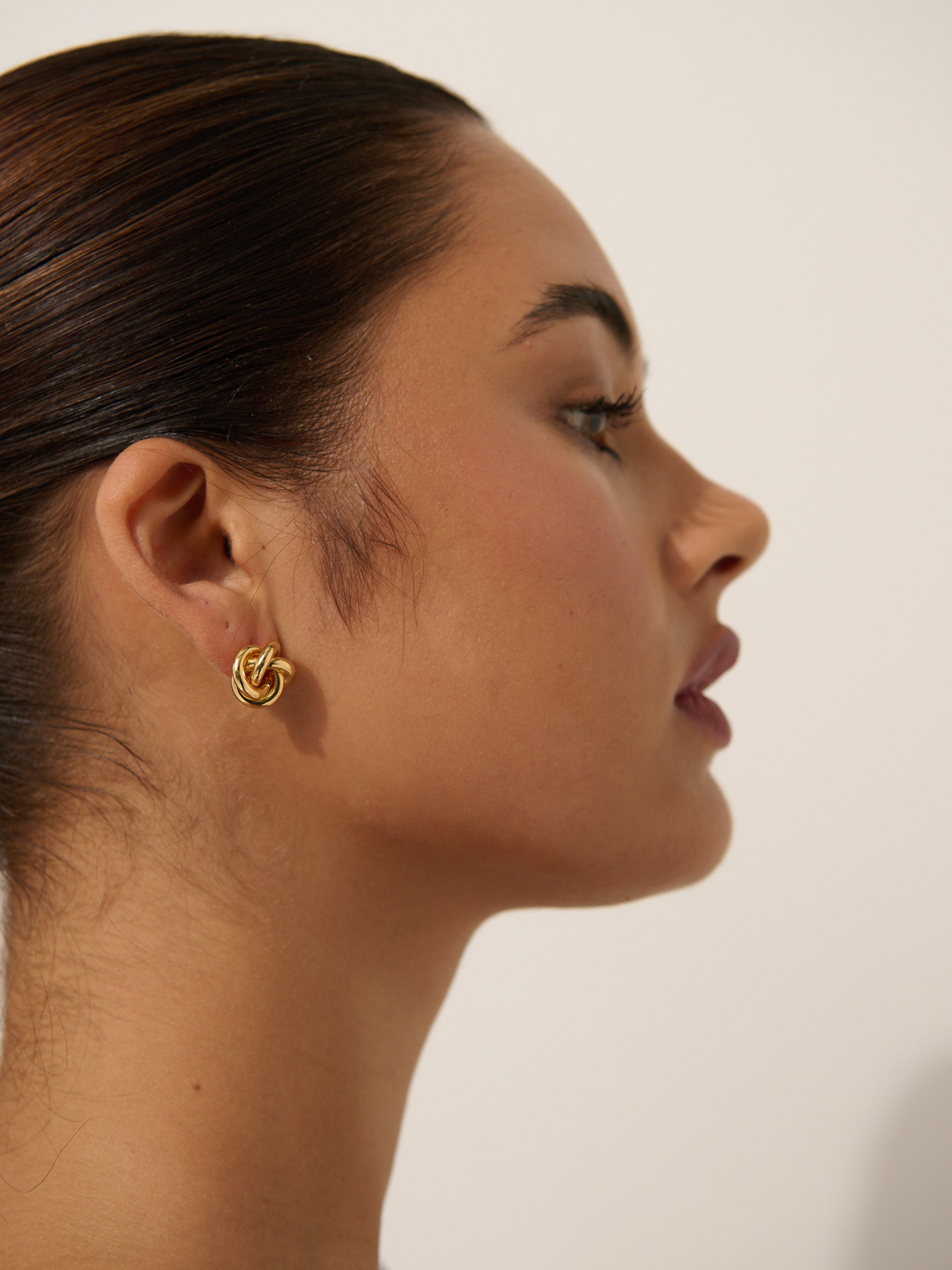 Petit Knotted 18K Gold Plated Earrings