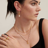Jamie Freshwater Pearl 18K Gold Plated Necklace