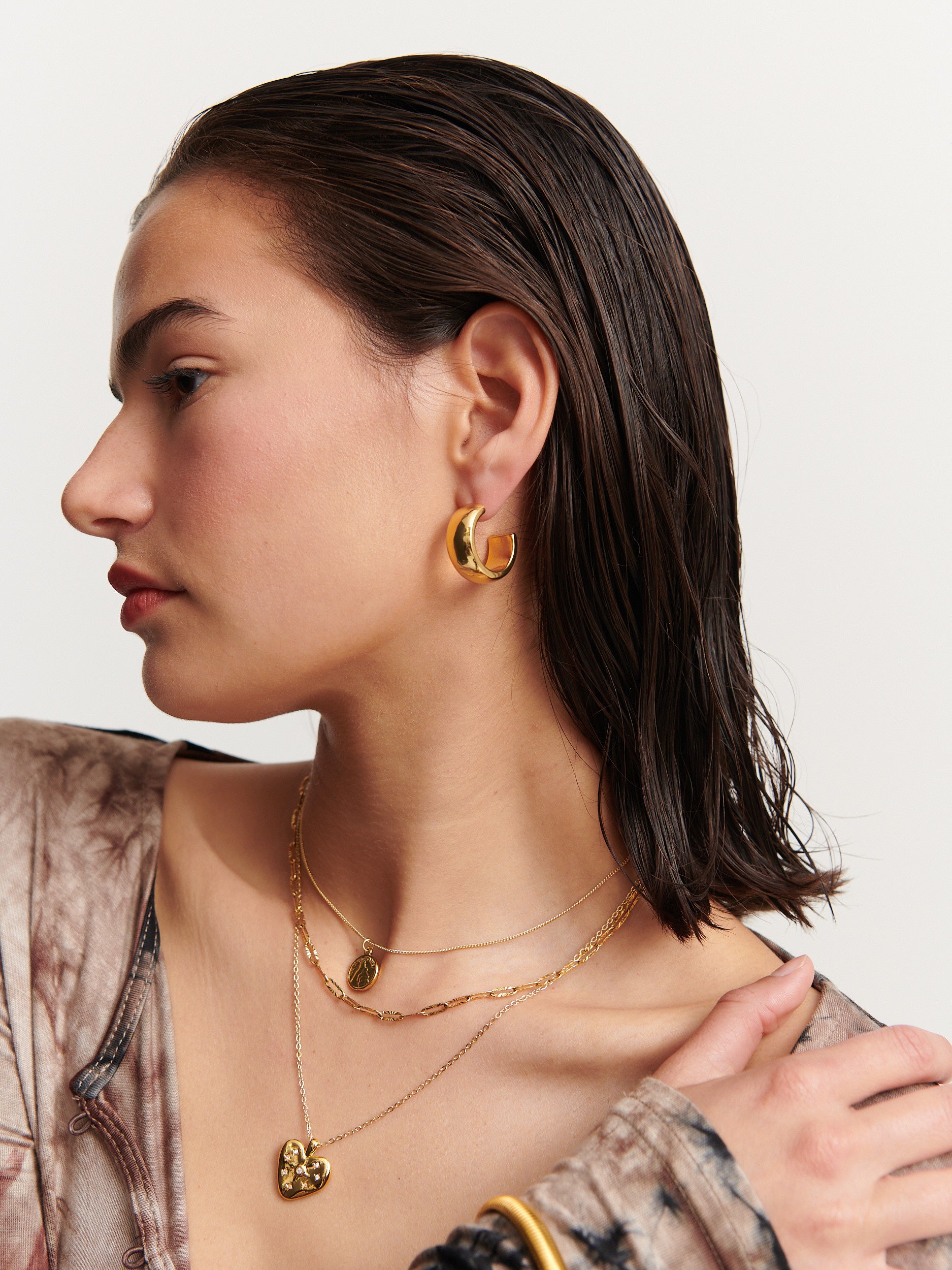 Bold Hoop 18K Gold Plated Earrings