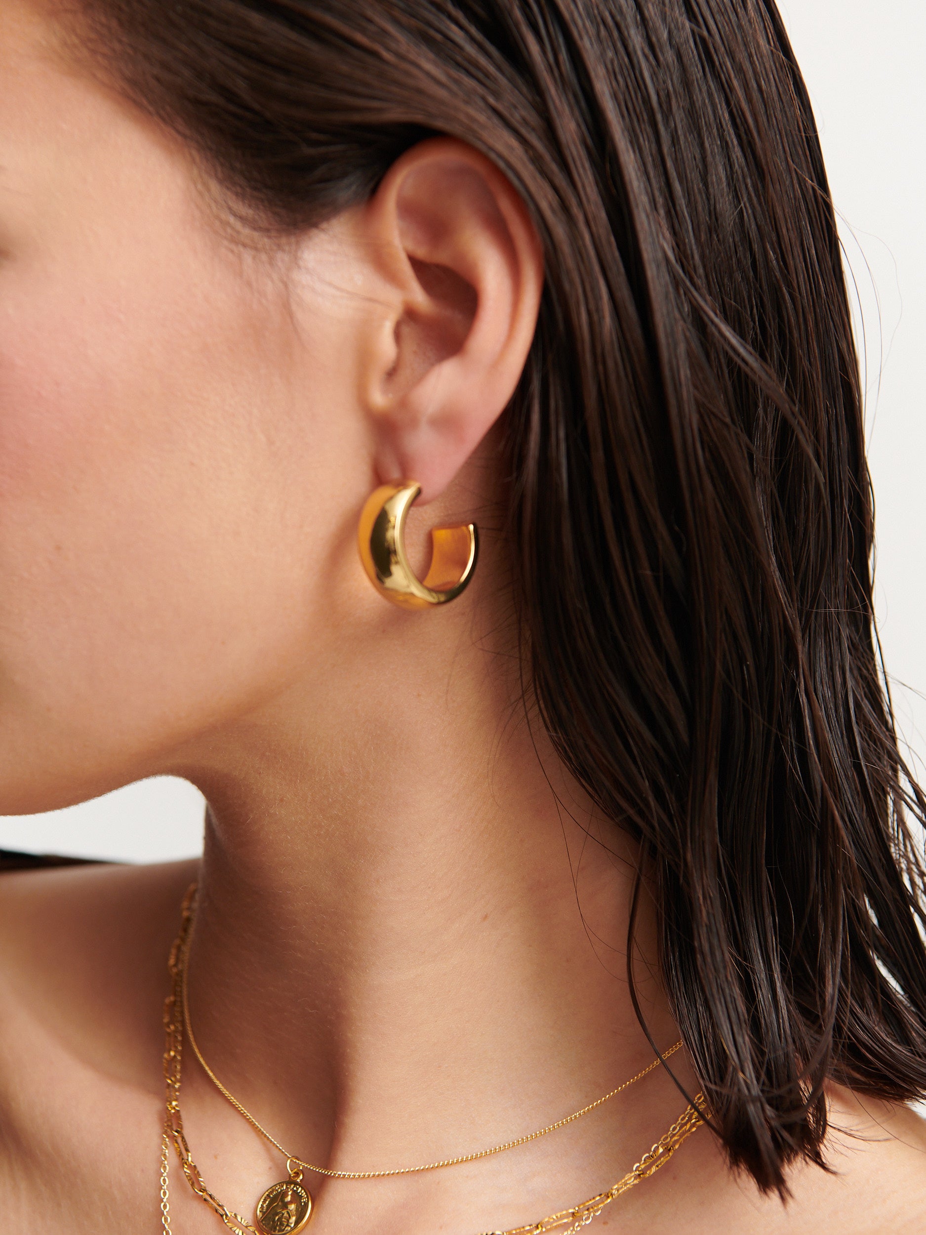 Bold Hoop 18K Gold Plated Earrings