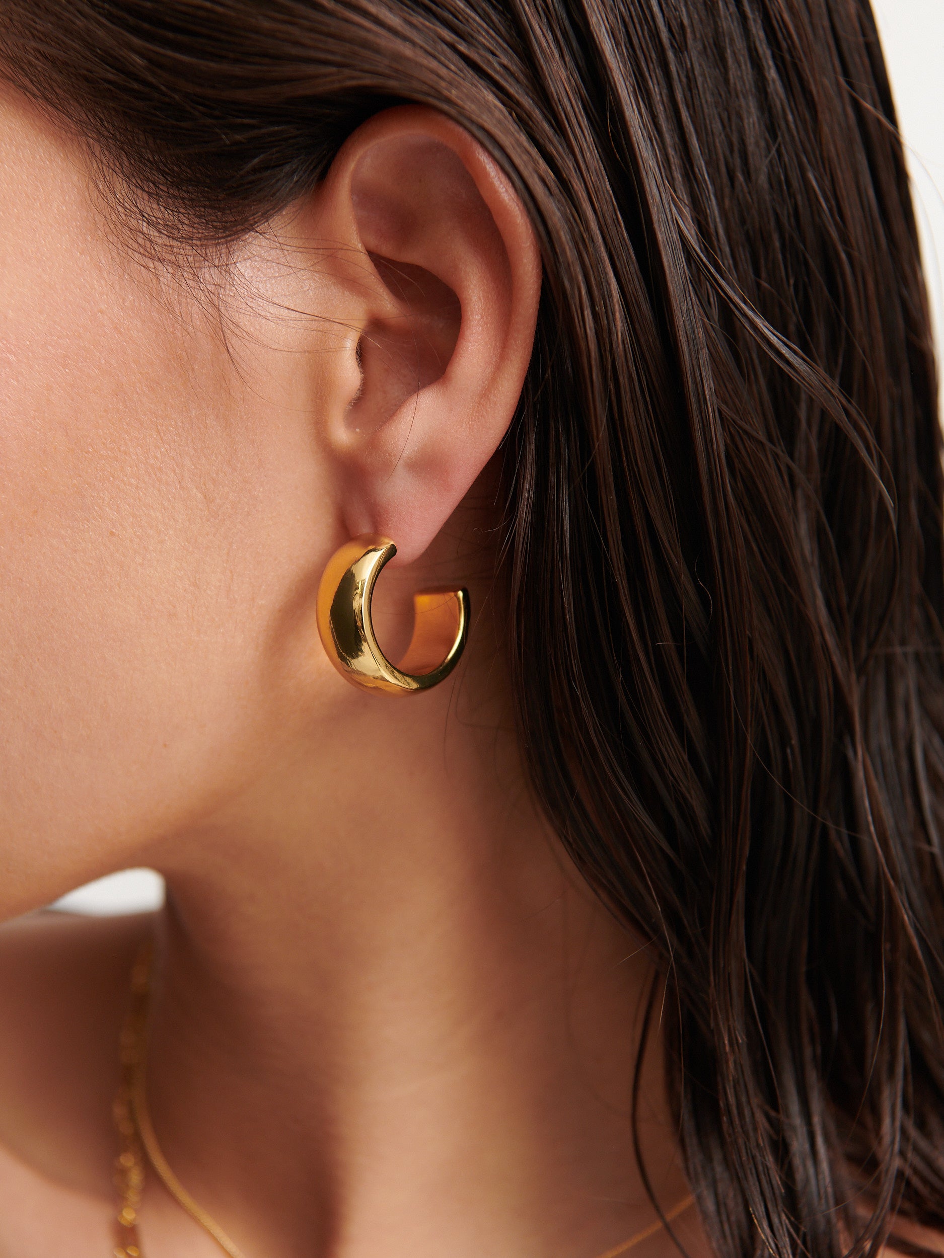 Bold Hoop 18K Gold Plated Earrings