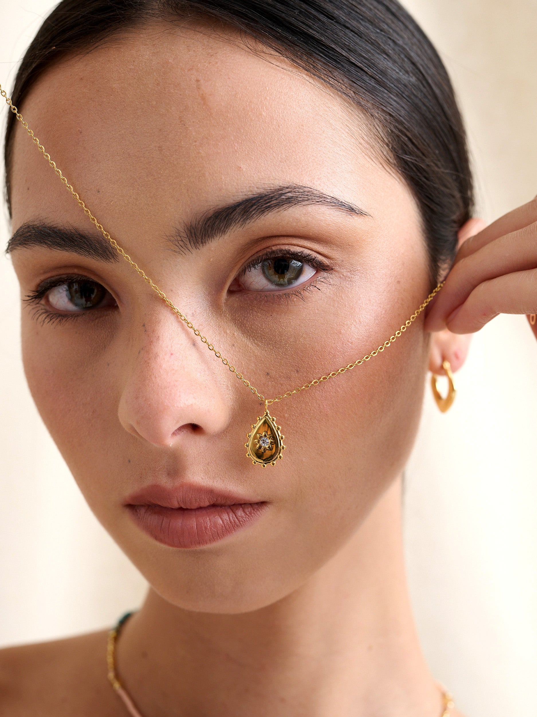 Moi Paisley 18K Gold Plated Necklace
