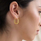 Bally Twisted 18K Gold Plated Earrings