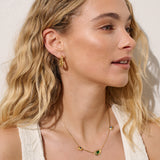 Bally Twisted 18K Gold Plated Earrings