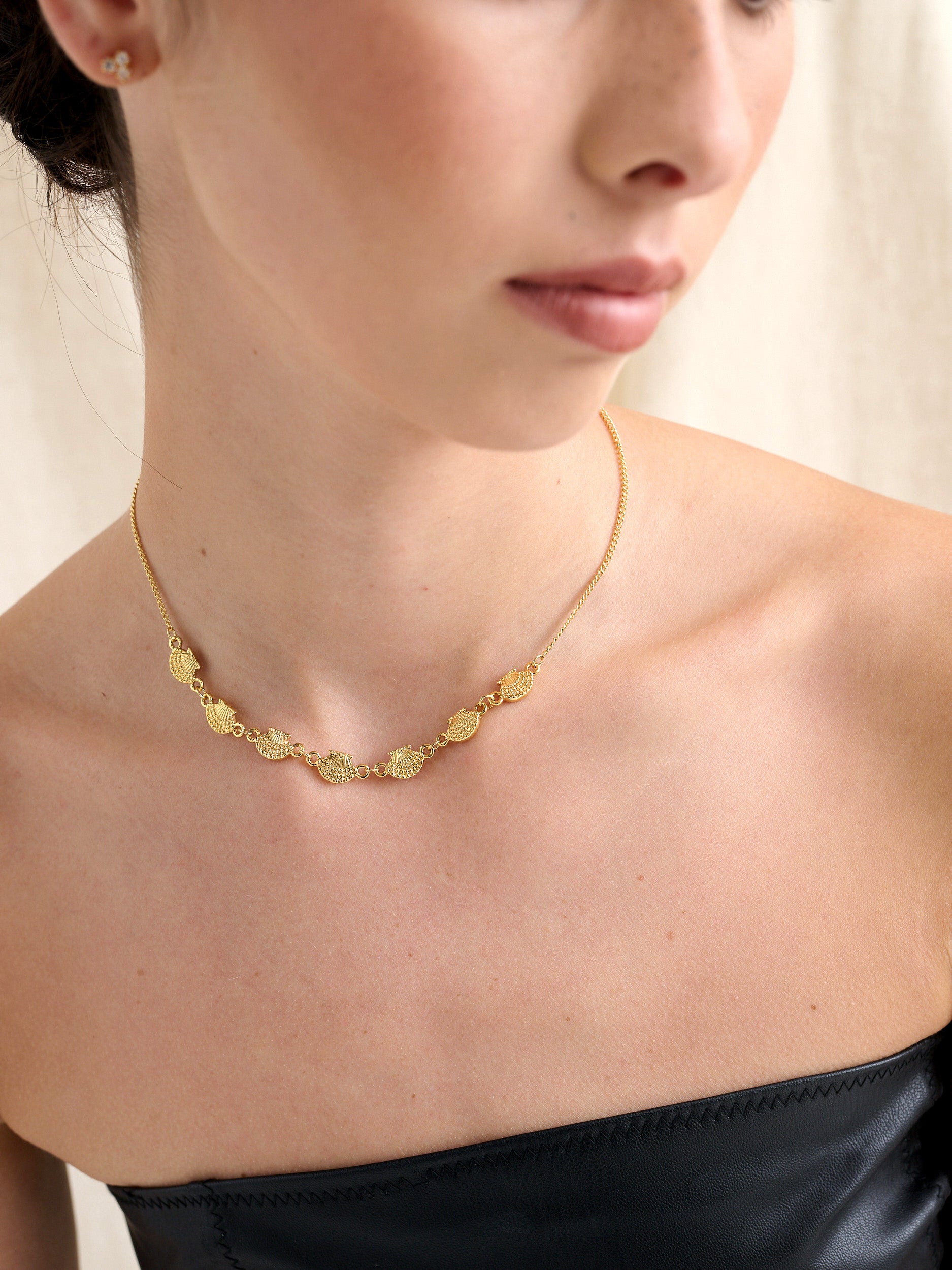 Festo Shell 18K Gold Plated Necklace