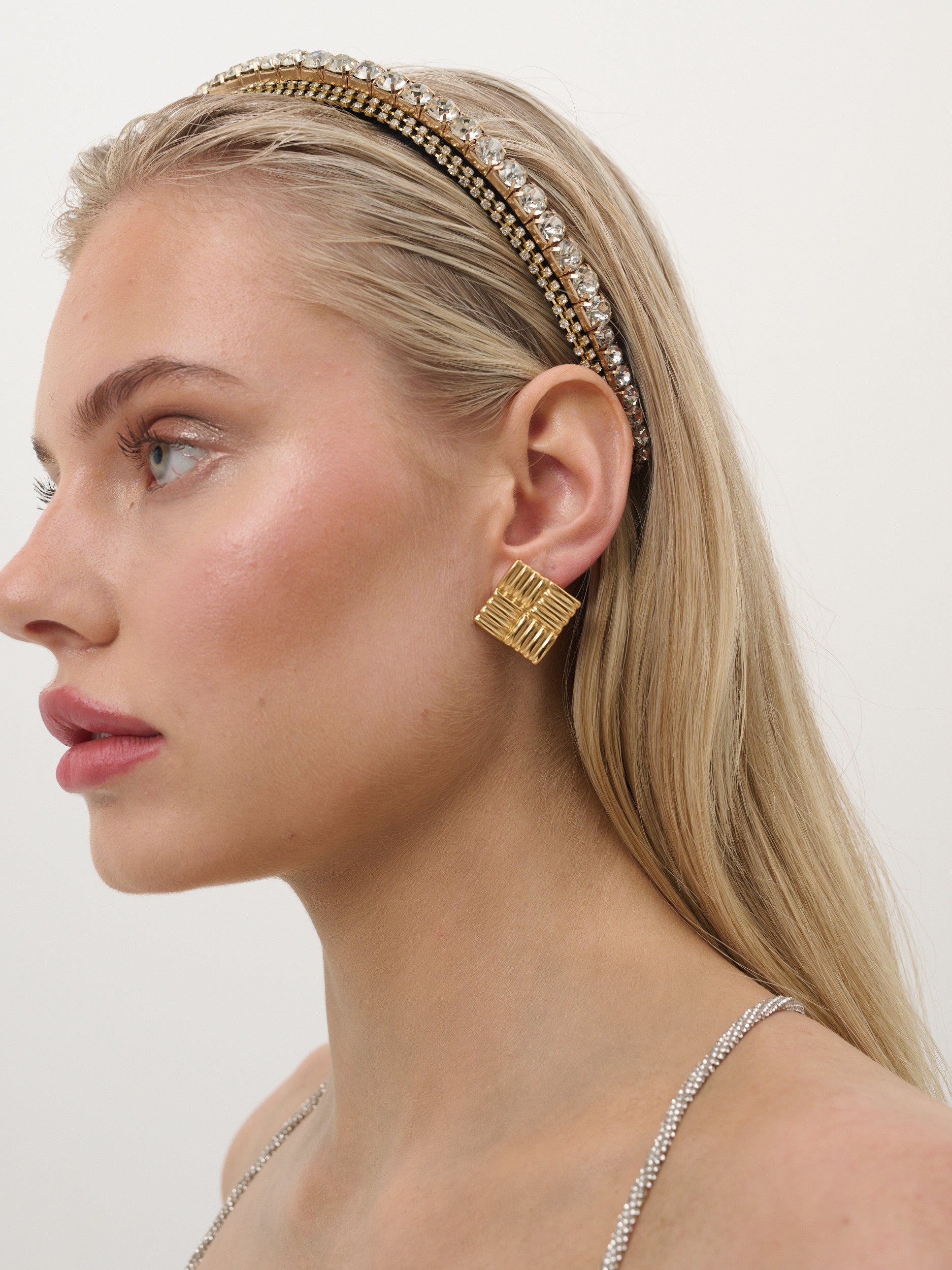 Alannah Square 18K Gold Plated Earrings