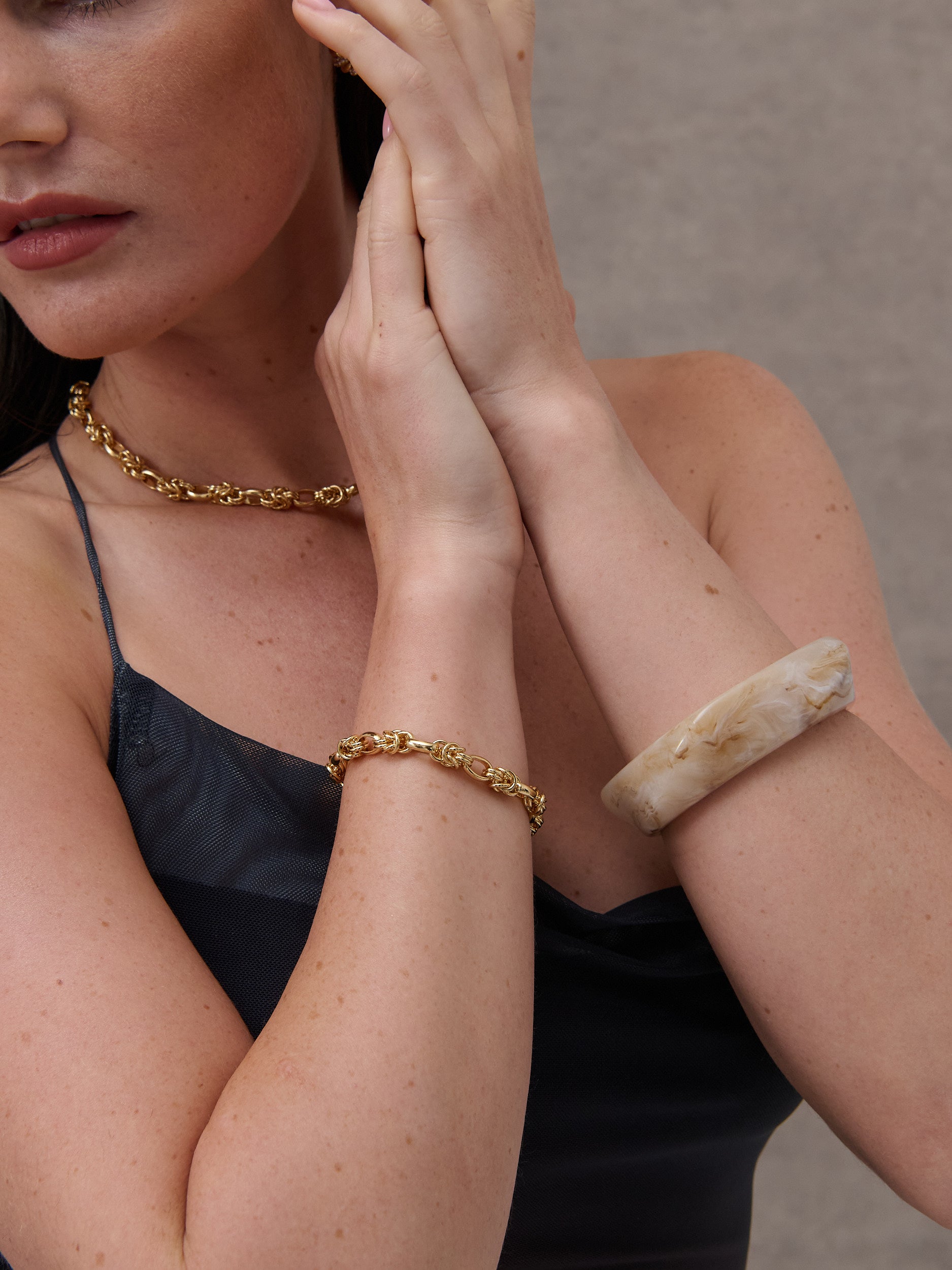 Rope Chain 18K Gold Plated Bracelet